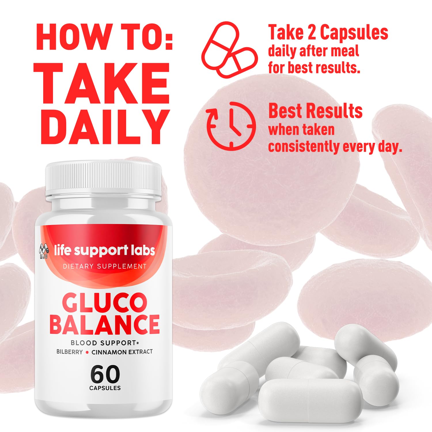 Life Support Labs Capsules, Official LifeSupportLabs Blood Health Pills with All Natural Ingredients, Life Support Labs Advanced Health & Wellness with Premium Vitamins for Women & Men (60 Capsules) MJO uk supplements