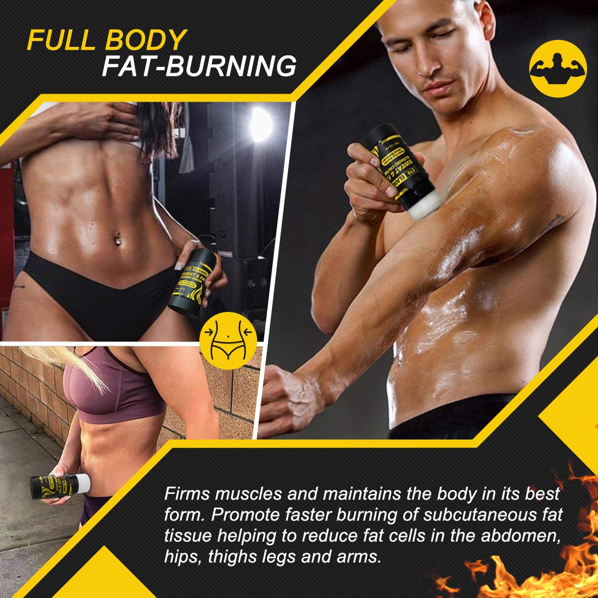 ELAIMEI Hot Gel Cream, Fat Burning Sweat Cream, Weight Loss Workout Enhancer Gel ELAIMEI uk supplements