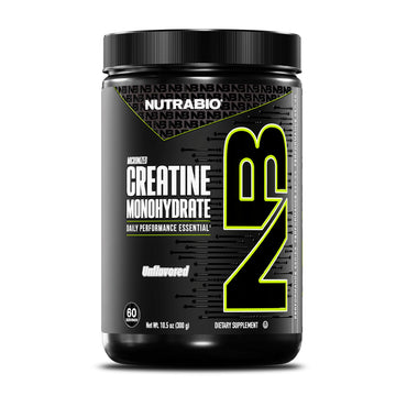 NutraBio Pure Micronized Creatine Monohydrate Powder Supplement, Unflavored, (300 g) - Supports Bulk Muscle Energy, Recovery, and Strength - HPLC Tested Creatine Powder Supplement for Men and Women NutraBio uk supplements