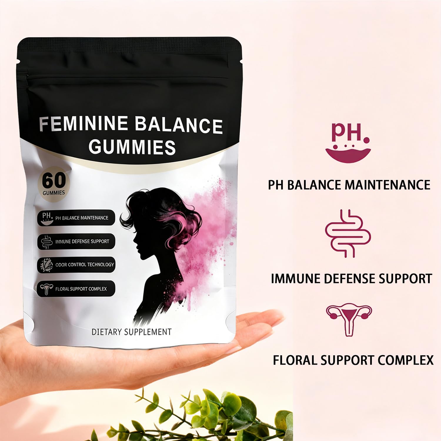 Pineapple Feminine Balance Gummies with Probiotics | Support for pH Balance & Freshness | Daily Intimate Wellness Support | Sugar-Free, Vegan | 60 Count (2) Nuora Balance uk supplements