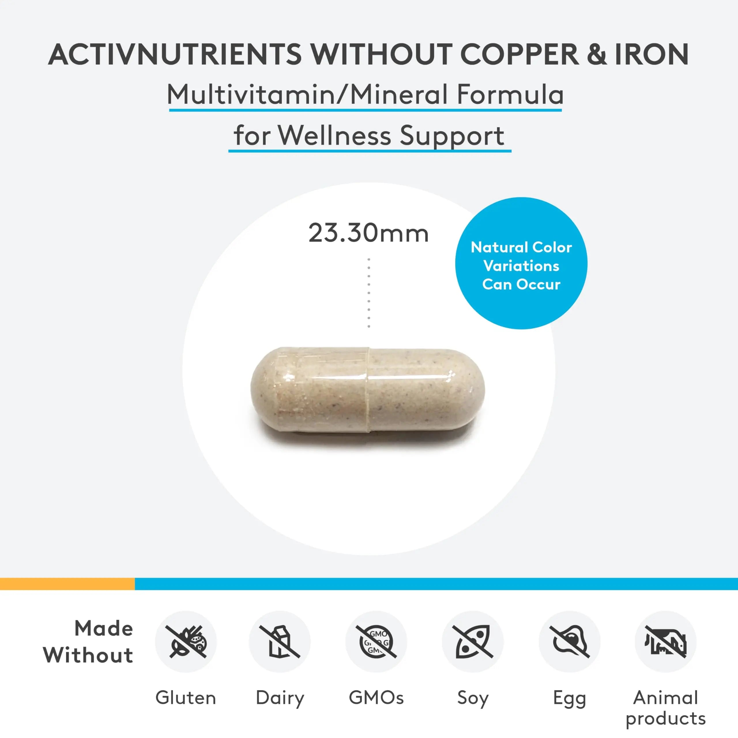 XYMOGEN ActivNutrients Without Copper & Iron - Multimineral Multivitamin for Men + Women with Folate, B12, Zinc and Vitamin C XYMOGEN uk supplements