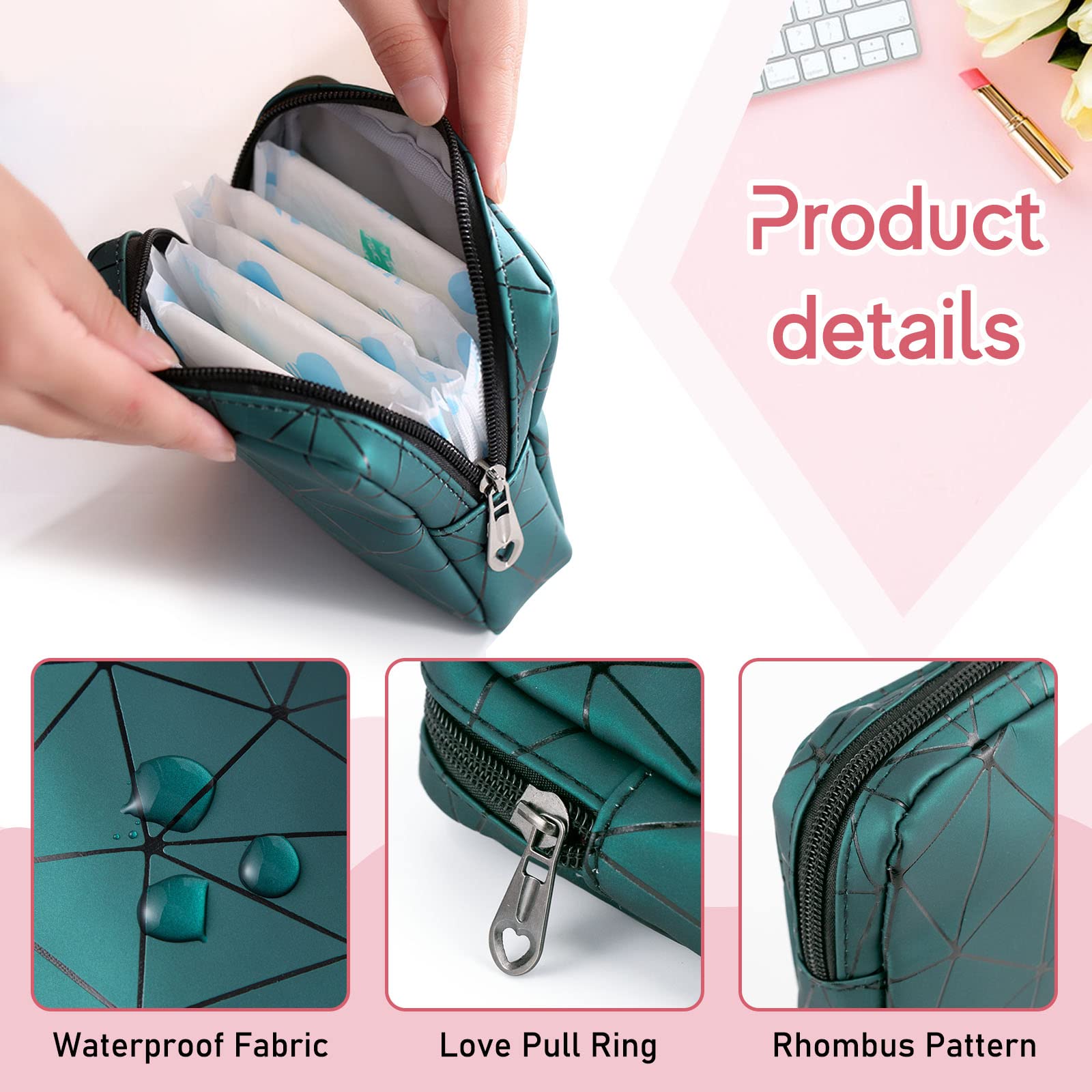 Sanitary Napkin Storage Bags 4PCS Menstrual Cup Pouches Nursing Pad Holder Tampon Bags Bisanzoya uk supplements