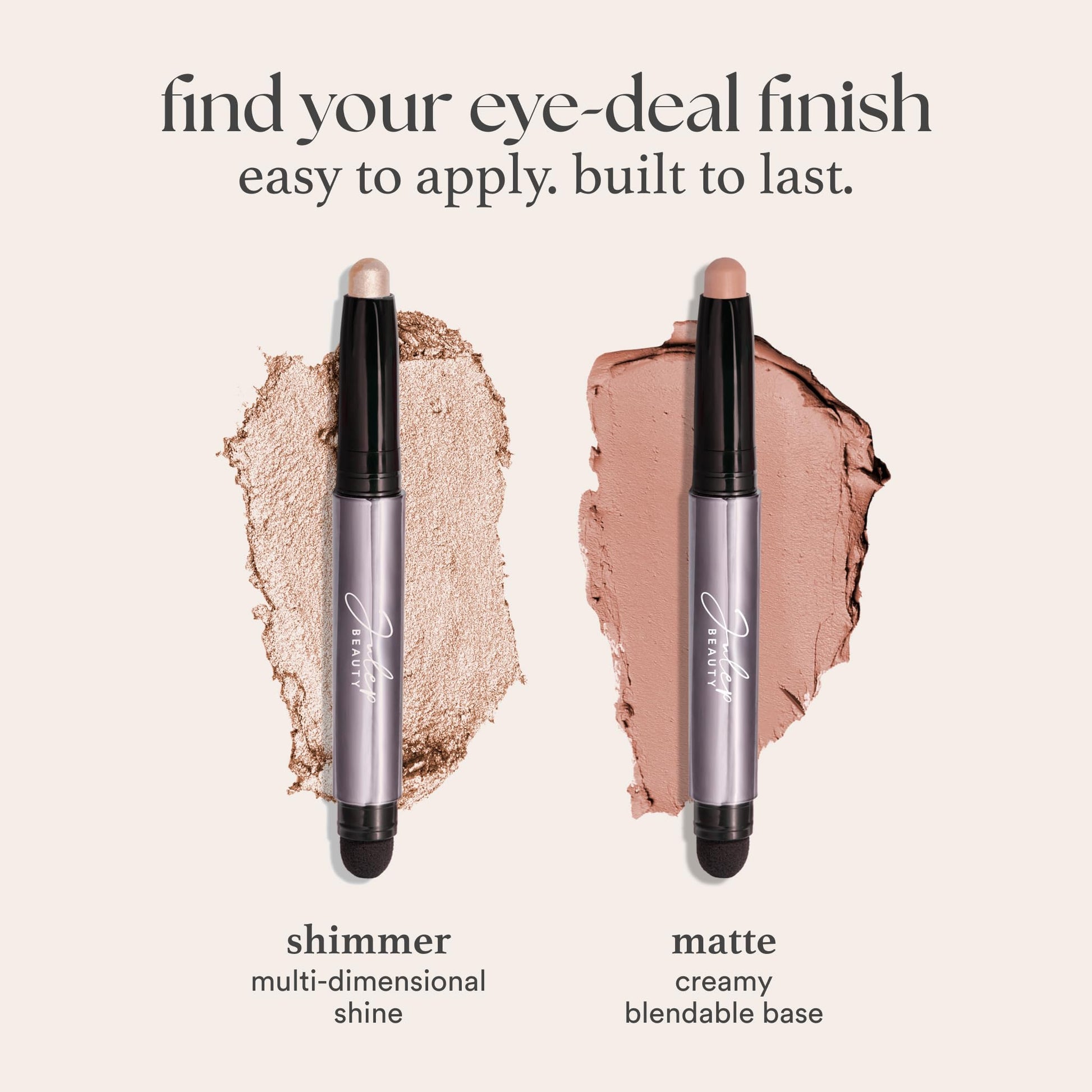 Julep Eyeshadow 101 Cream-to-Powder Waterproof Shadow Stick – Sand Shimmer – Long-Lasting, Crease-Proof, Champagne Toned Shimmer Cream Eyeshadow with Built-in Smudger Julep uk supplements