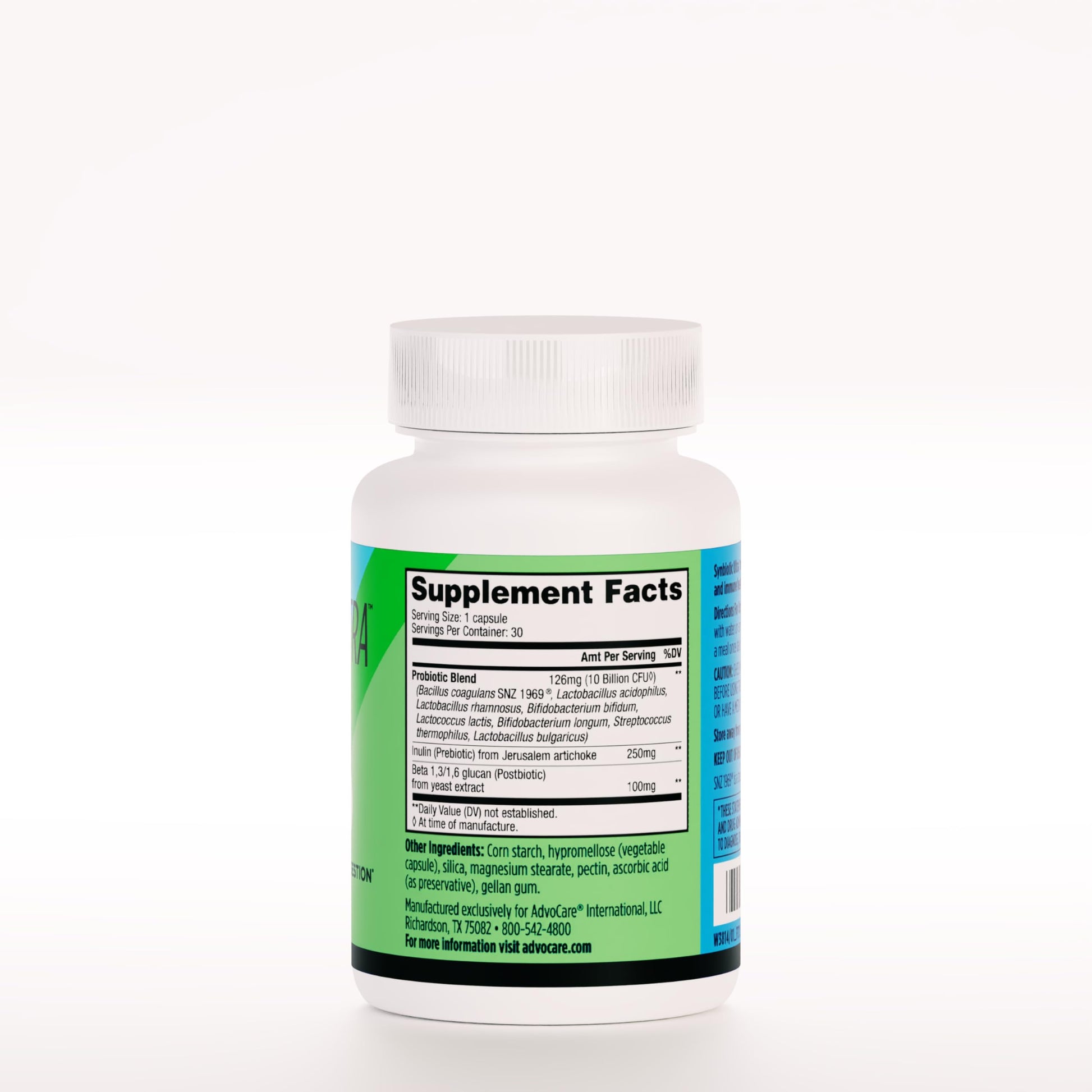 AdvoCare Synbiotic Ultra - Digestive & Gut Health Supplement - Offers Immune Support* - Includes Prebiotics, Probiotics & Postbiotics - 30 Capsules AdvoCare uk supplements