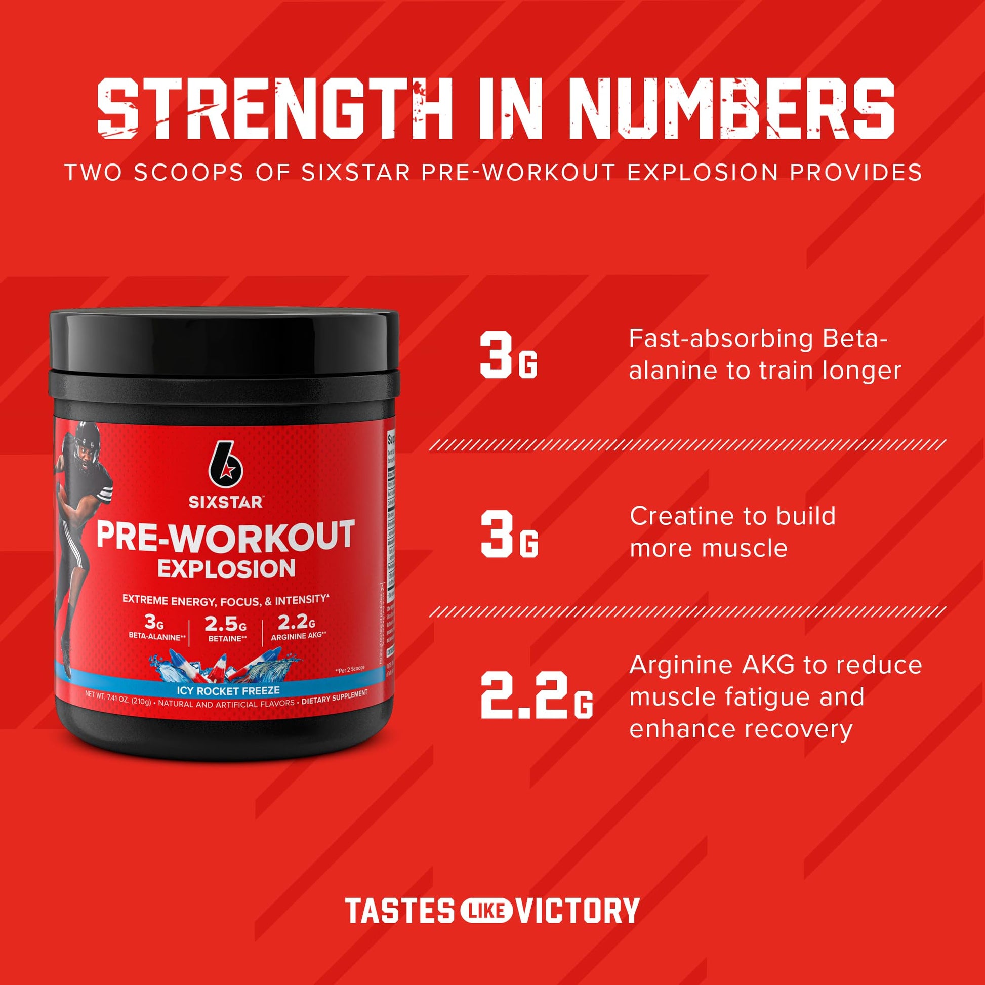 Six Star Pre Workout PreWorkout Explosion | Pre Workout Powder for Men & Women Six Star uk supplements