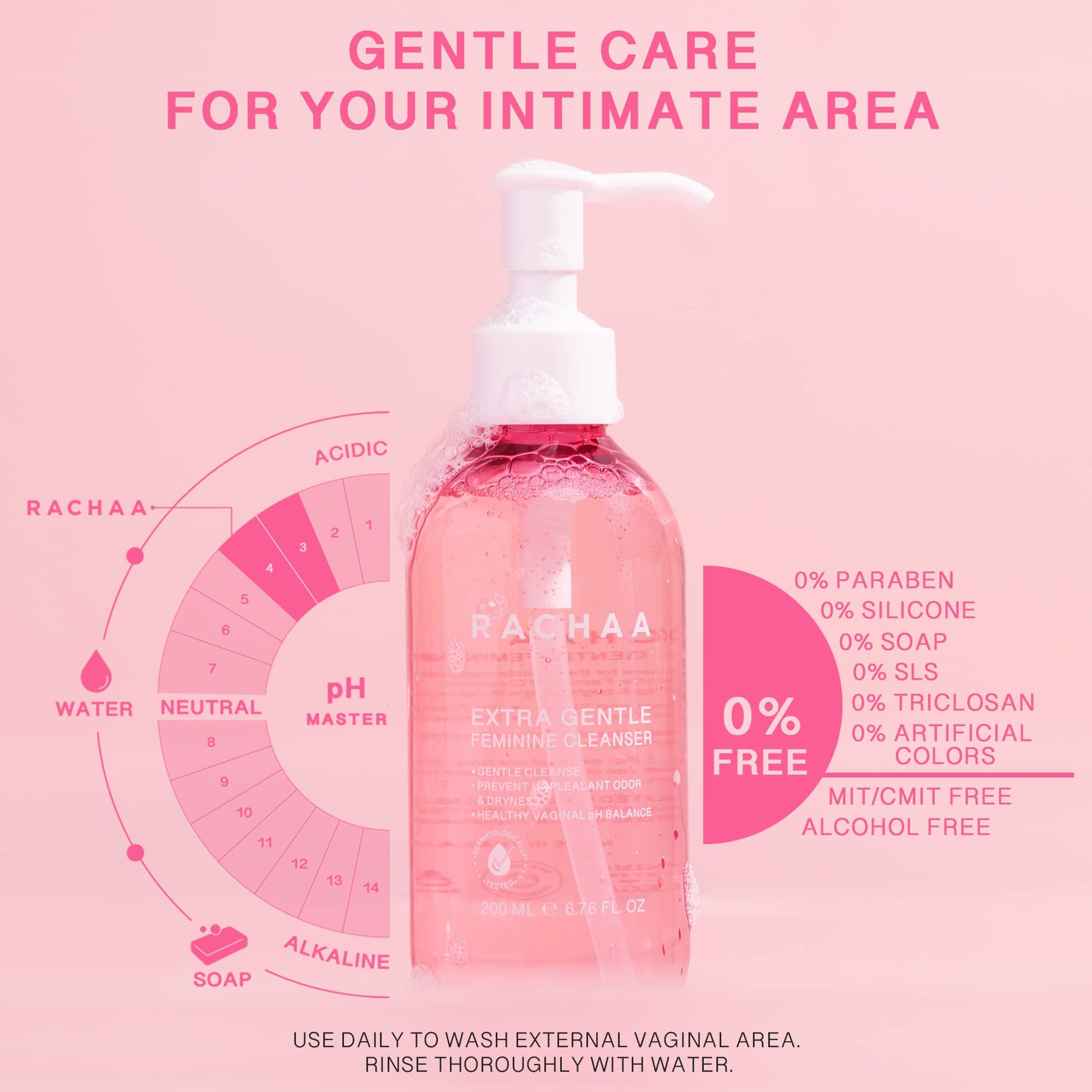 RACHAA Feminine Wash for Women, Lightening and Moisturizing, pH Balance Intimate Wash RACHAA uk supplements