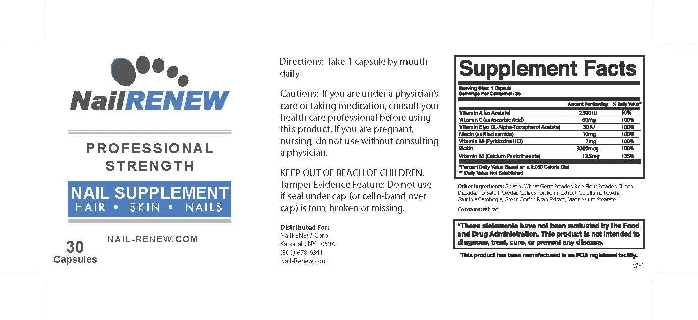 NailRENEW Daily Nail Supplement - Professional Strength Biotin/Vitamin Blend, 30 Capsules NailRENEW uk supplements