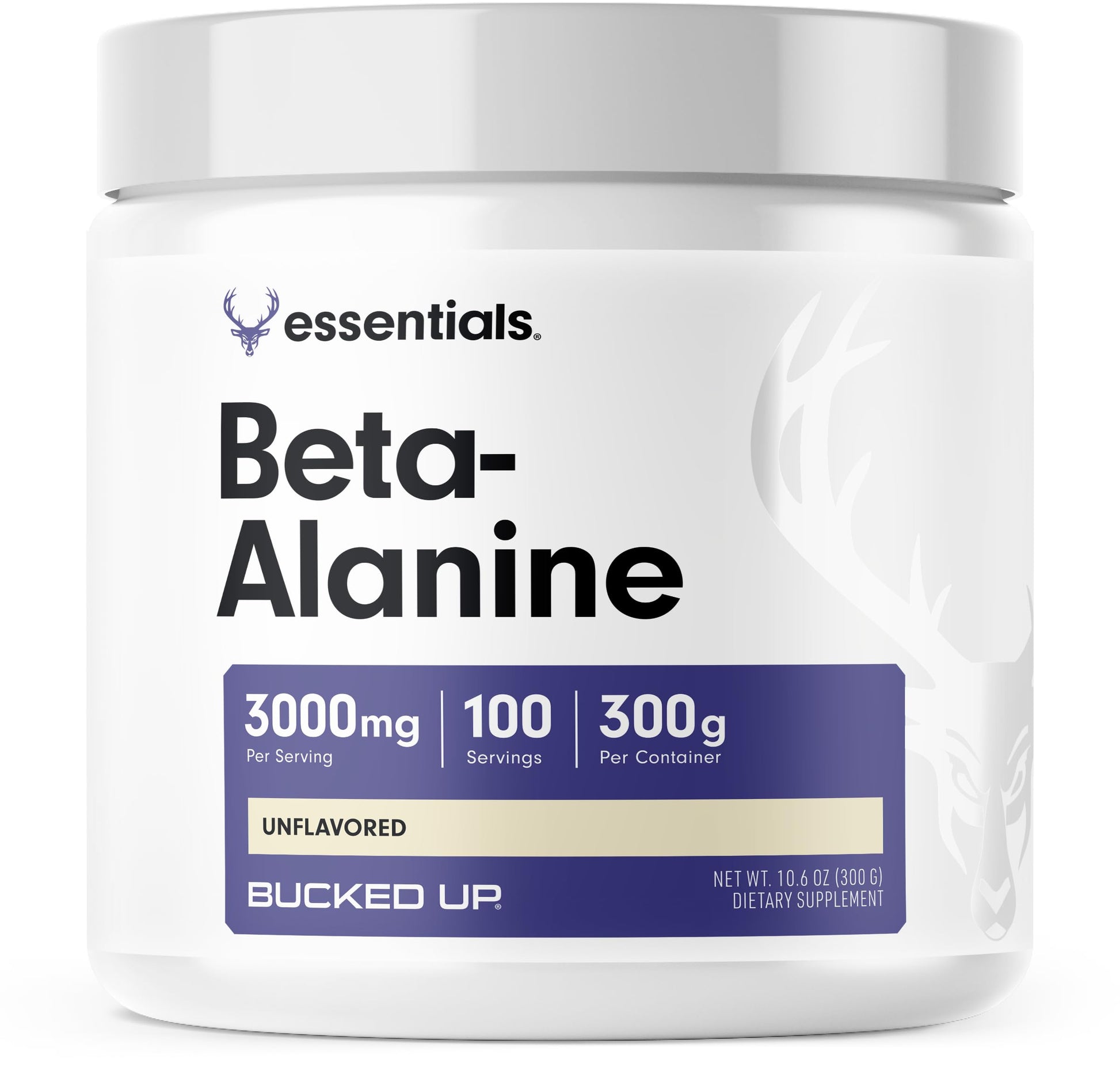 Bucked Up Beta Alanine 300mg Powder, Non-GMO, Gluten-Free, Unflavored (100 Servings) Bucked Up uk supplements