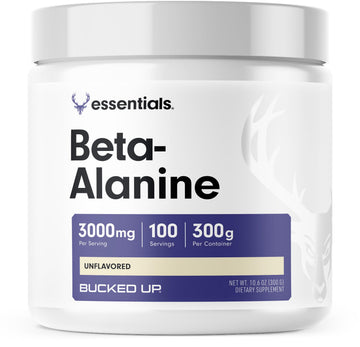 Bucked Up Beta Alanine 300mg Powder, Non-GMO, Gluten-Free, Unflavored (100 Servings) Bucked Up uk supplements