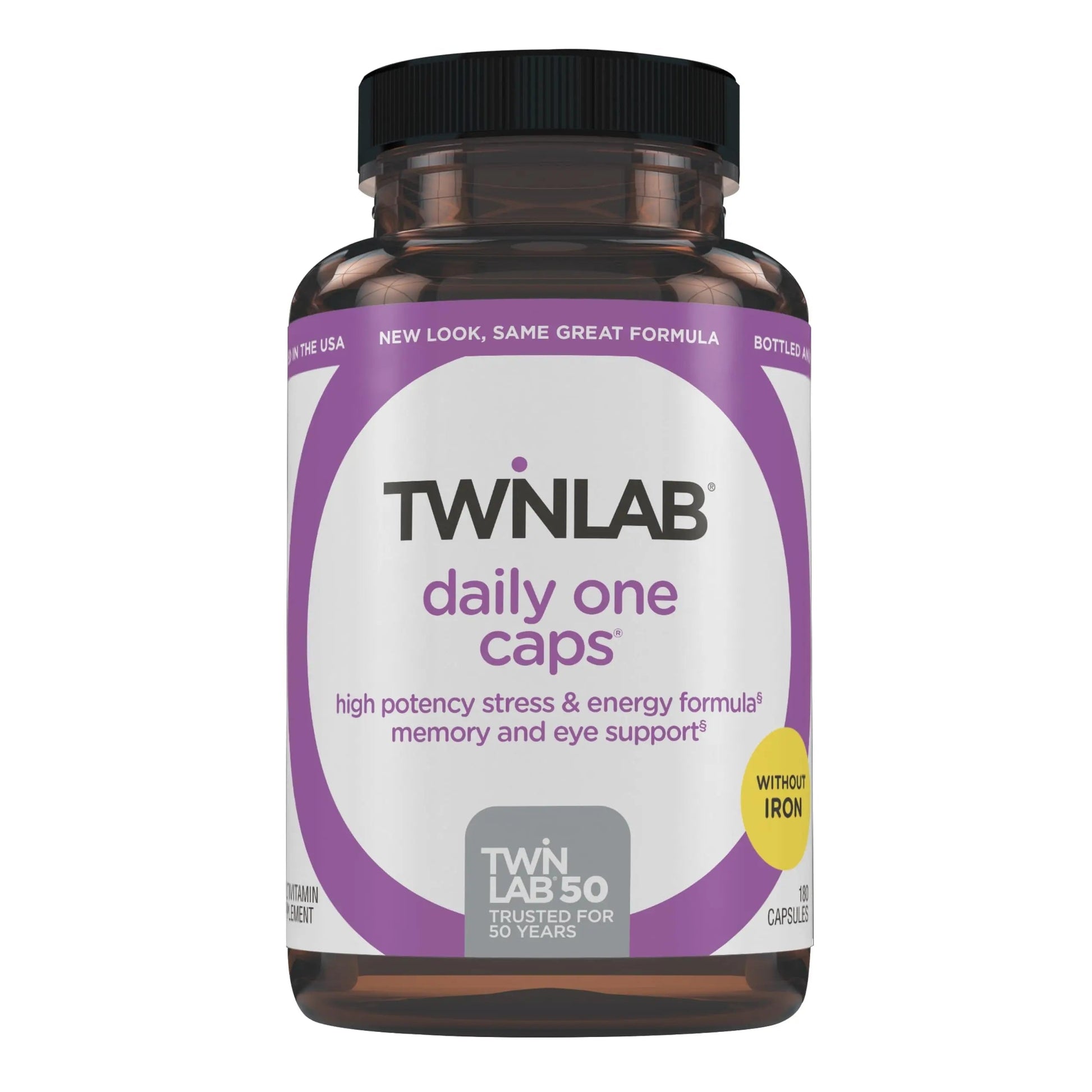 Twinlab Daily One Caps Without Iron - Nutritional Supplement with Zinc, B Vitamins, Magnesium, and More - 180 Capsules Twinlab uk supplements