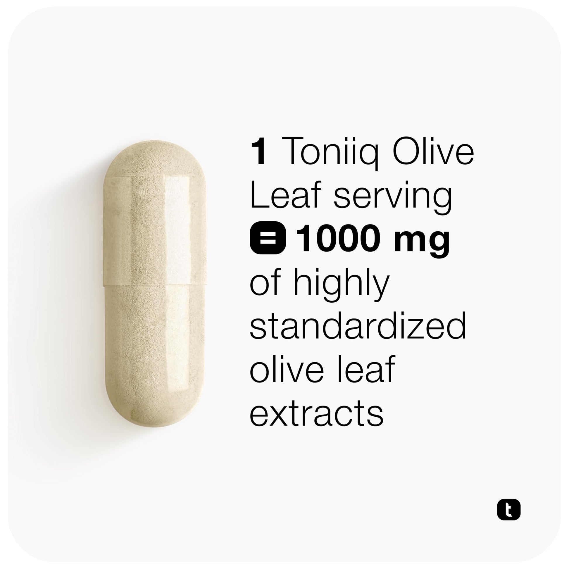 Toniiq 46,620 mg Olive Leaf Extract Complex – with 85% Oleanolic Acid, 50% Oleuropein & 20% Hydroxytyrosol - 50:1 Extract Ratio – 1000mg Extract Per Serving – Third-Party Tested – 120 Capsules Toniiq uk supplements