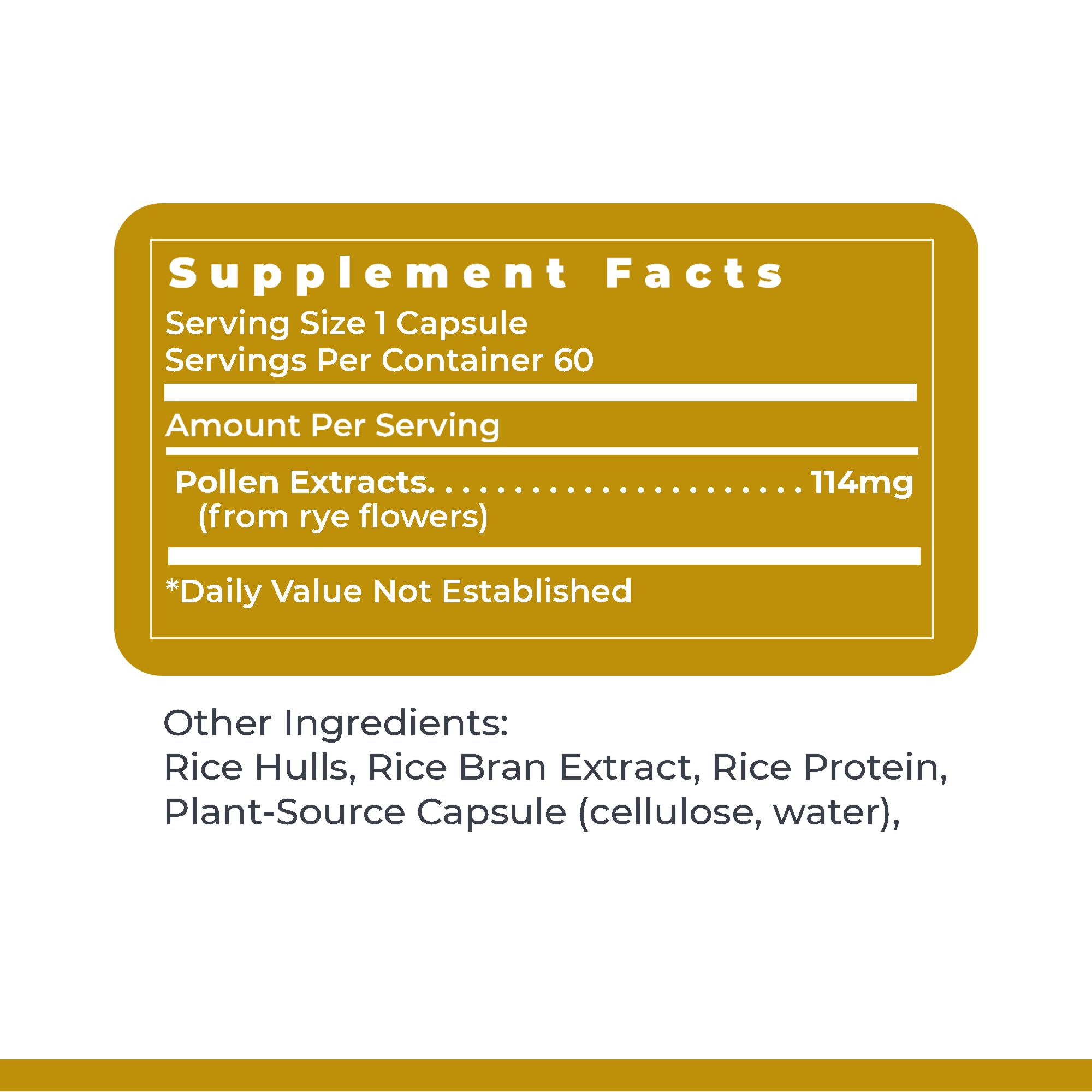 Premier Research Labs UltraPollen - Bee Pollen Supplement, Rye Pollen Extract, Prostate Health, Bee Pollen Extract from Rye Flower with Amino Acids, Supplement for Men & Women- 45 Vegetarian Capsules Premier Research Labs uk supplements