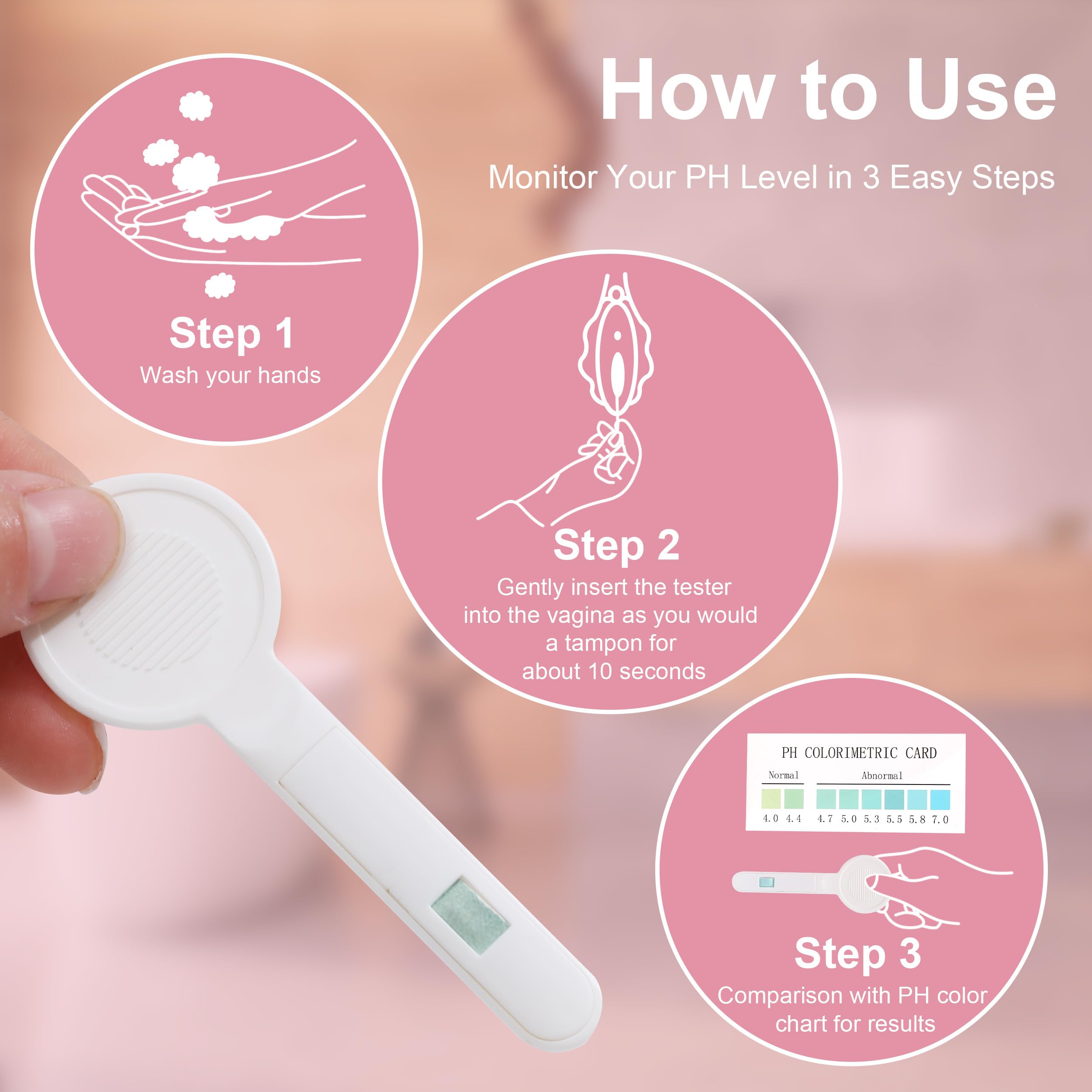 T TESTAHEAD Vaginal pH Test Strips, Feminine Health Vaginal pH Test Strips Kits T TESTAHEAD uk supplements