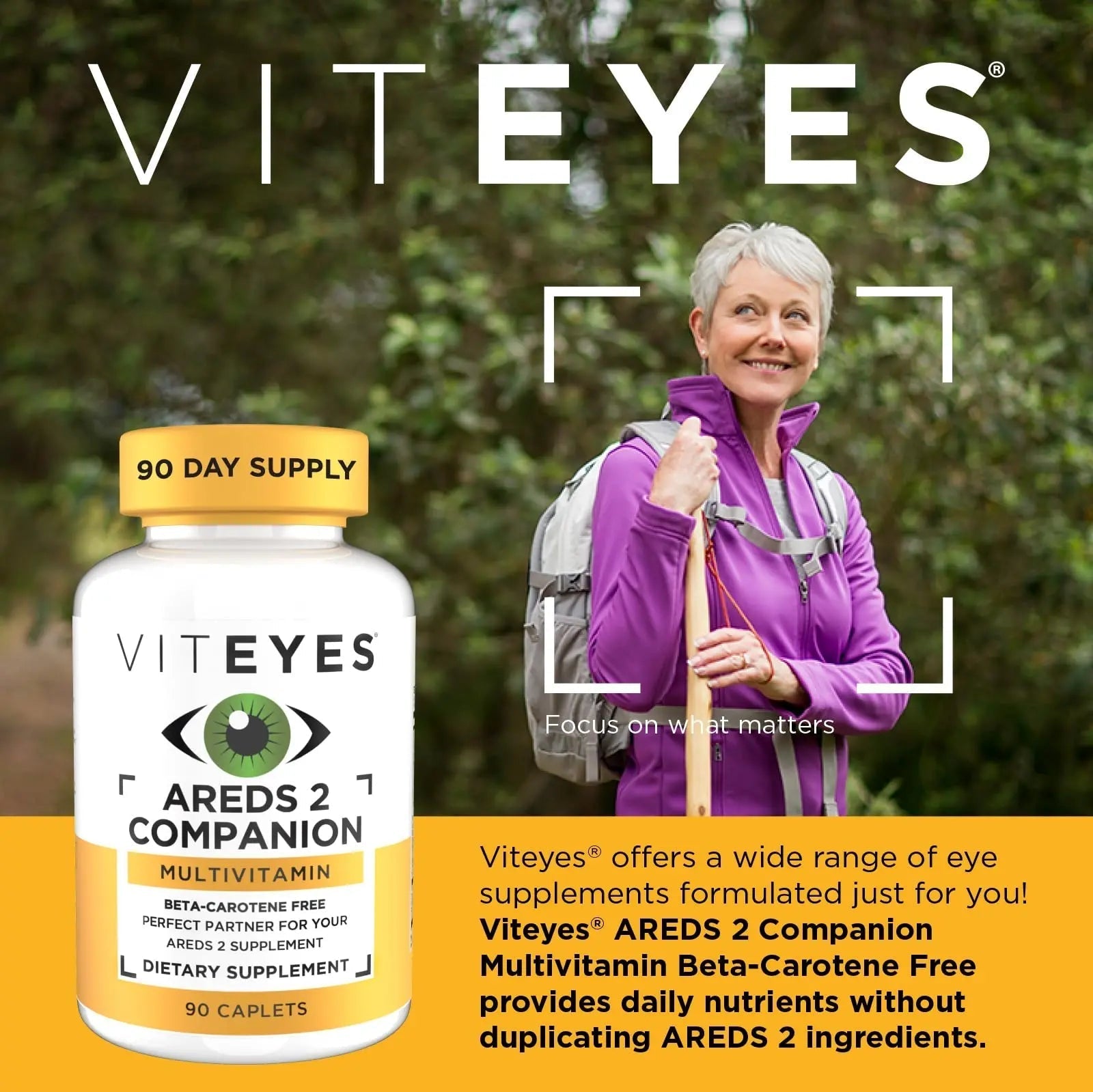 Viteyes Classic AREDS 2 Companion Beta-Carotene Free Multivitamin Supplement, Comprehensive Multivitamin Formula Viteyes uk supplements