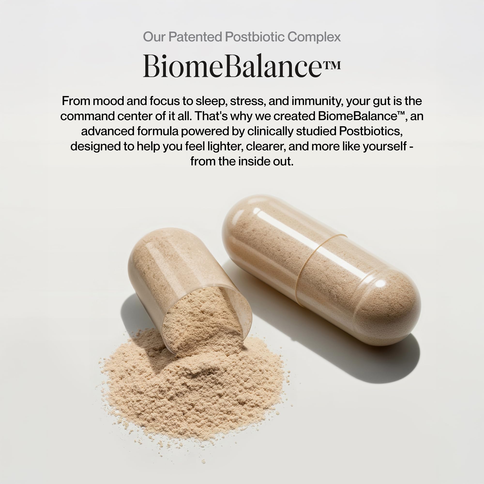 Postbiotics Gut Health Supplement – Bloating Relief, Gut, Brain & Digestive Health - Microbiome & Immune Support with BiomeBalance™ - 1000x More Active Ingredients Than Pre & Probiotics – 60 Capsules SecondKind uk supplements
