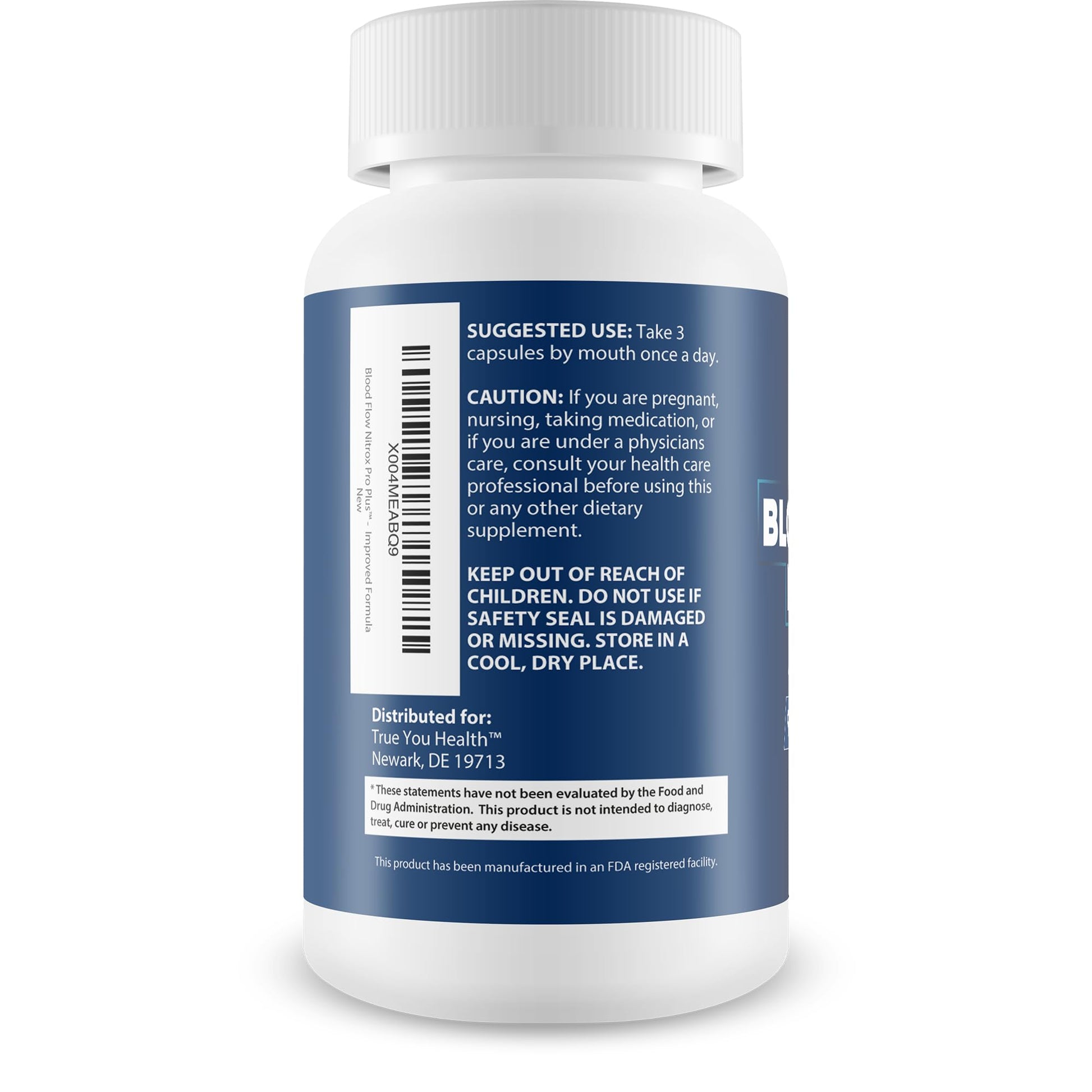 Blood Flow Nitrox Pro Plus - Improved Formula - Our Best Blood Circulation Supplements For Men - Vasodialators - Increase Blood Flow Care Blood Circulation Supplement Blood Flow Supplement For Men True You Health uk supplements