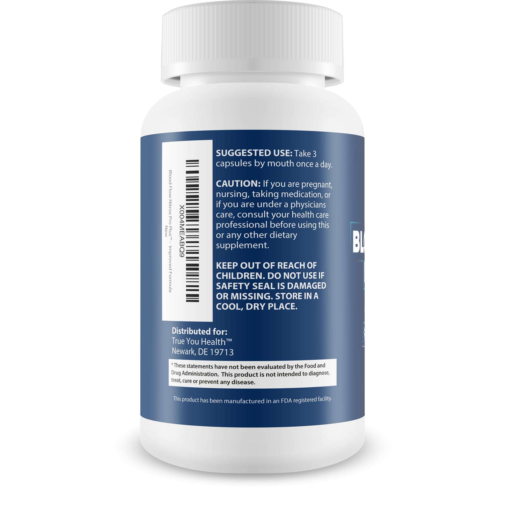 Blood Flow Nitrox Pro Plus - Improved Formula - Our Best Blood Circulation Supplements For Men - Vasodialators - Increase Blood Flow Care Blood Circulation Supplement Blood Flow Supplement For Men True You Health uk supplements