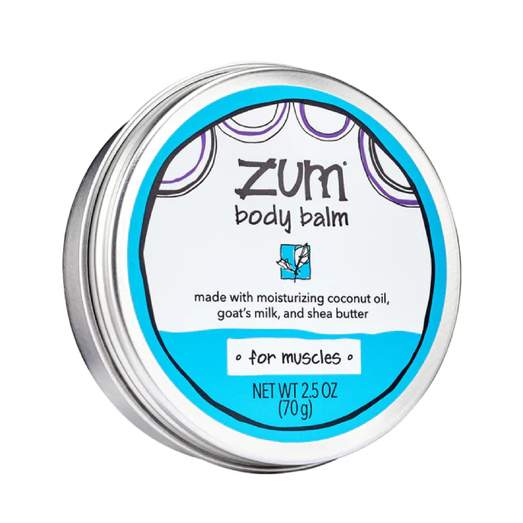 Zum Indigo Wild Body Balm for Muscles - Body Moisturizer for Women & Men - After Workout Muscle Recovery - Includes Goat's Milk, Shea Butter & Menthol - 2.5 oz Zum uk supplements
