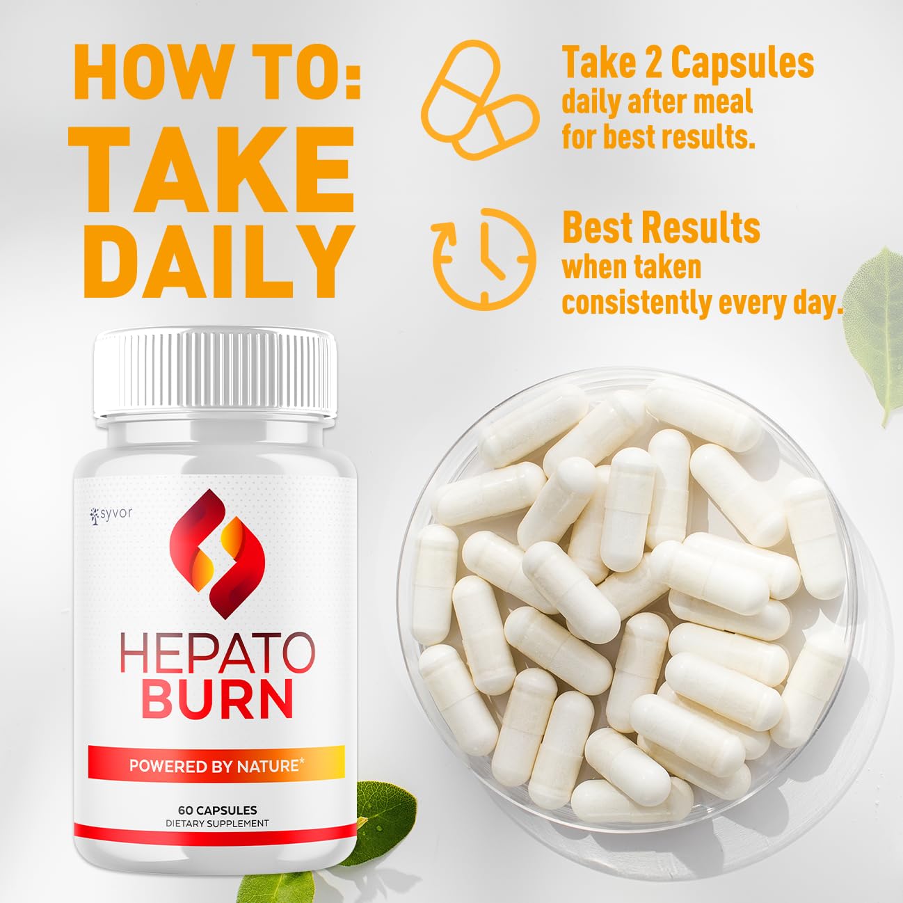 (3 Pack) Hepato Burn Capsules, Official Hepato Burn Pills with All Natural Premium Ingredients, Hepatoburn Energy and Fitness Vitamin Supplement, Hepatoburn Lifestyle Powered by Nature (180 Capsules) Syvor uk supplements