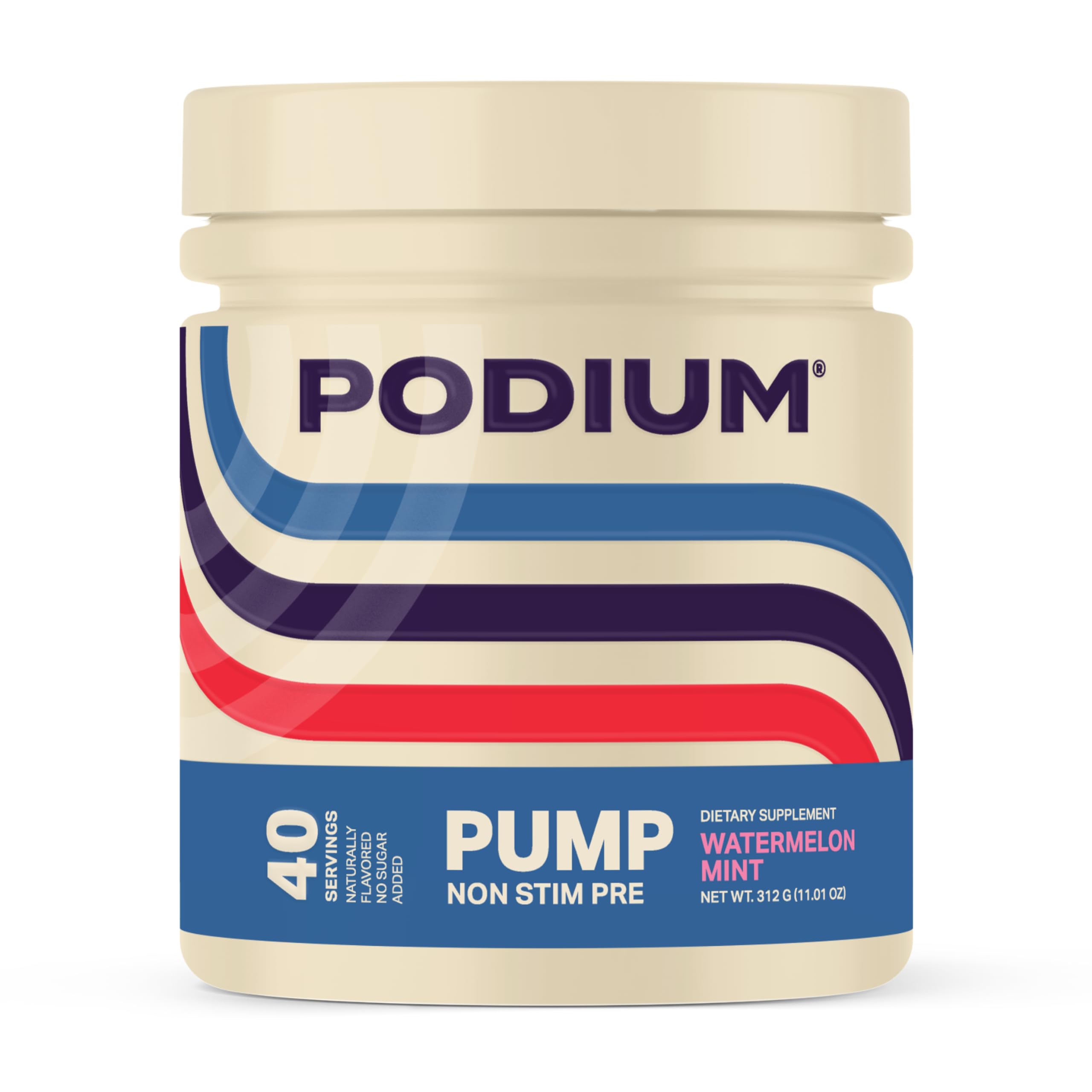 Podium Nutriton, Pump, Stimulant Free Pre-Workout, 40 Servings (Watermelon Mint) Podium Nutrition uk supplements