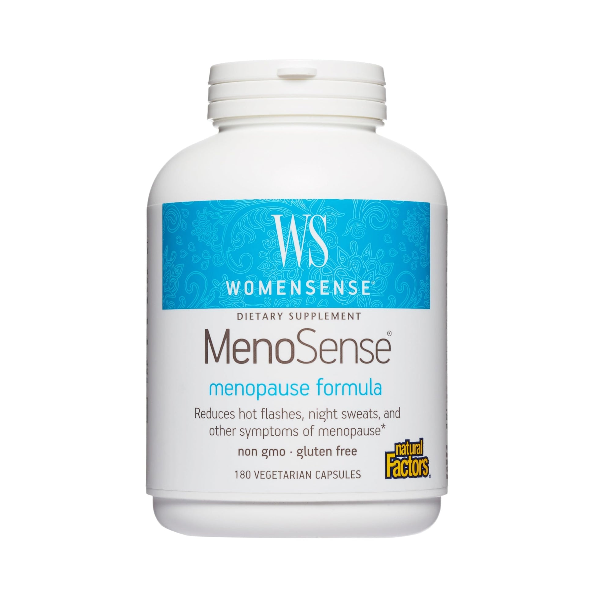 Natural Factors WomenSense MenoSense - Dietary Supplement with Black Cohosh, Chasteberry & Dong Quai - Menopause & Perimenopause Support Supplement - 180 Vegetarian Capsules (90 Servings) Natural Factors uk supplements
