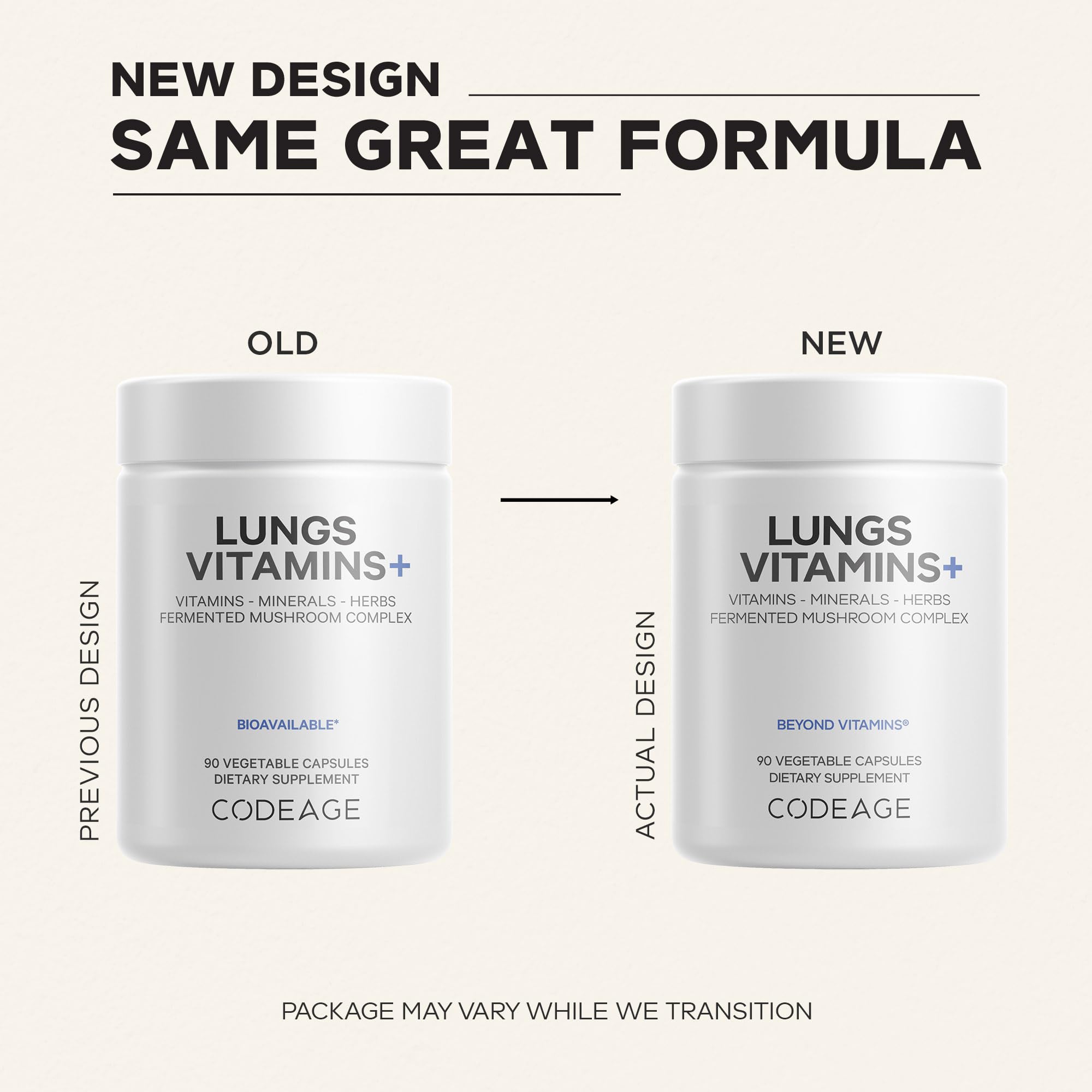 Codeage Lungs Vitamins, A, C, D, E, B6, Milk Thistle Lung Supplement, Zinc & Magnesium, Cordyceps, Reishi, Chaga, Poria, Tylophora, Ginger, Peppermint Leaf Organic Herb Cleanse - Non-GMO - 90 Capsules Codeage uk supplements
