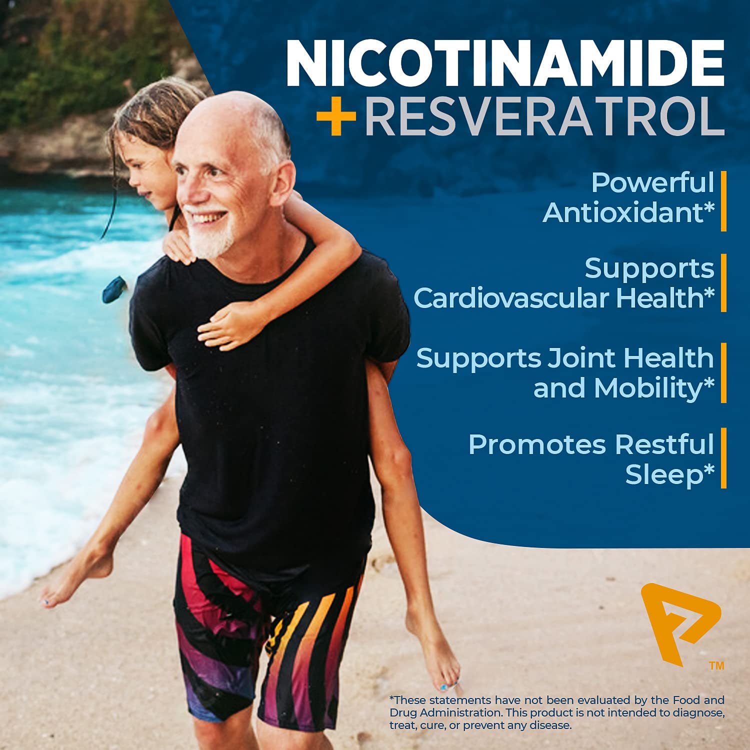 Nicotinamide 500 mg with Resveratrol 100 mg 120 Veggie Capsules - Non-GMO Vitamin B3, Supports Metabolic Health, NAD+, Skin Cell & Mitochondrial Energy Production. Made in USA for Men and Women Prime Formulas uk supplements