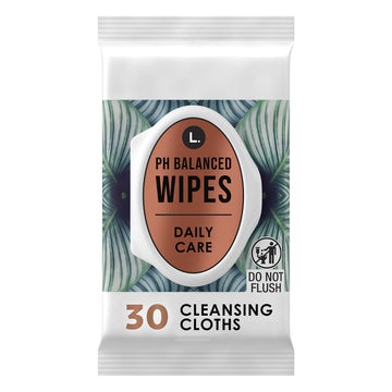 L. pH Balanced Wipes - Fragrance Free, 30 ct L. uk supplements