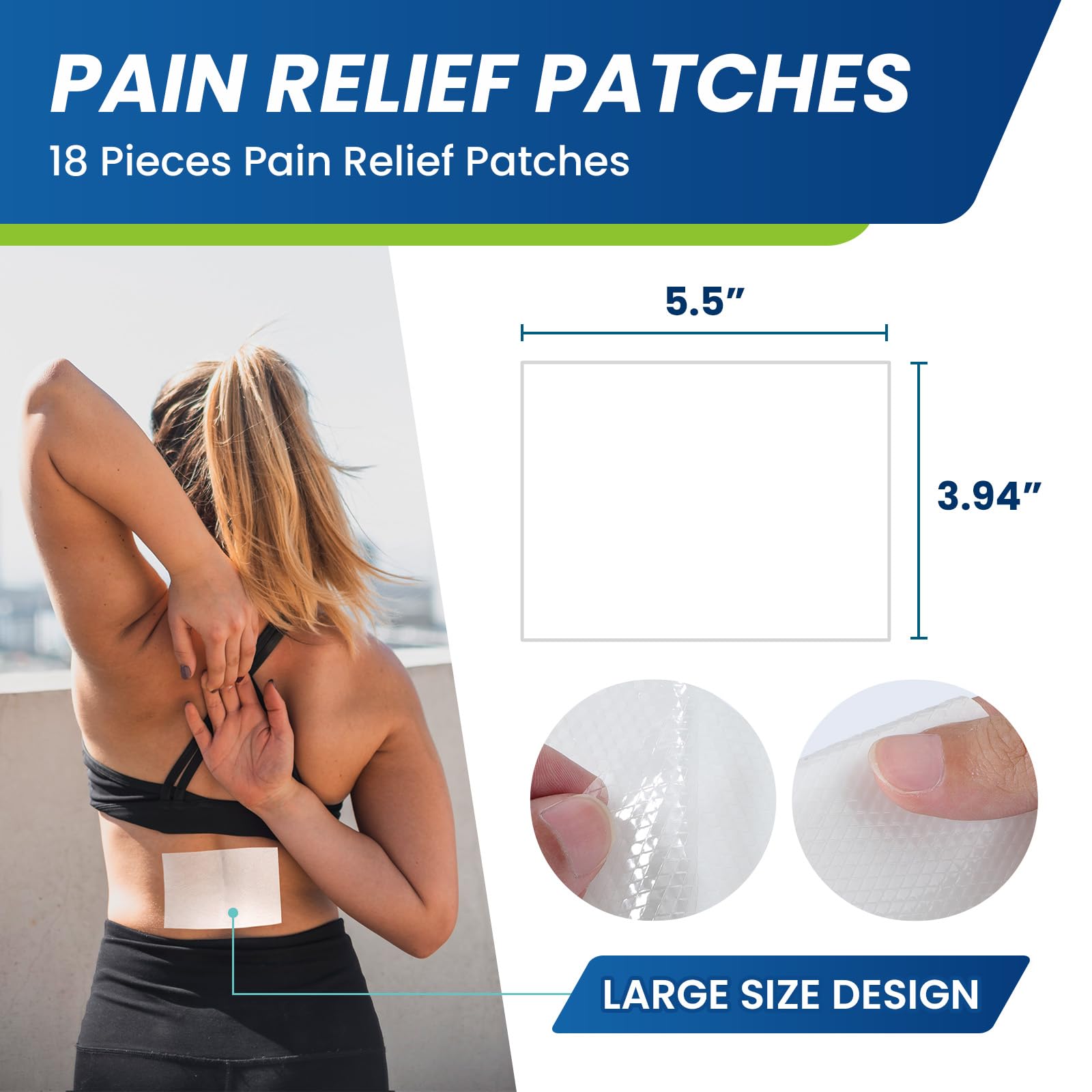 Sumifun Lidocaine Pain Relief Patches - Fast, Targeted Therapy Simple Backache, Soreness, Sprain, Joint Pain with Maximum Strength 4% Lidocaine and 1% Menthol (Large, Count, 31) NDC 83602-172-31 Sumifun uk supplements