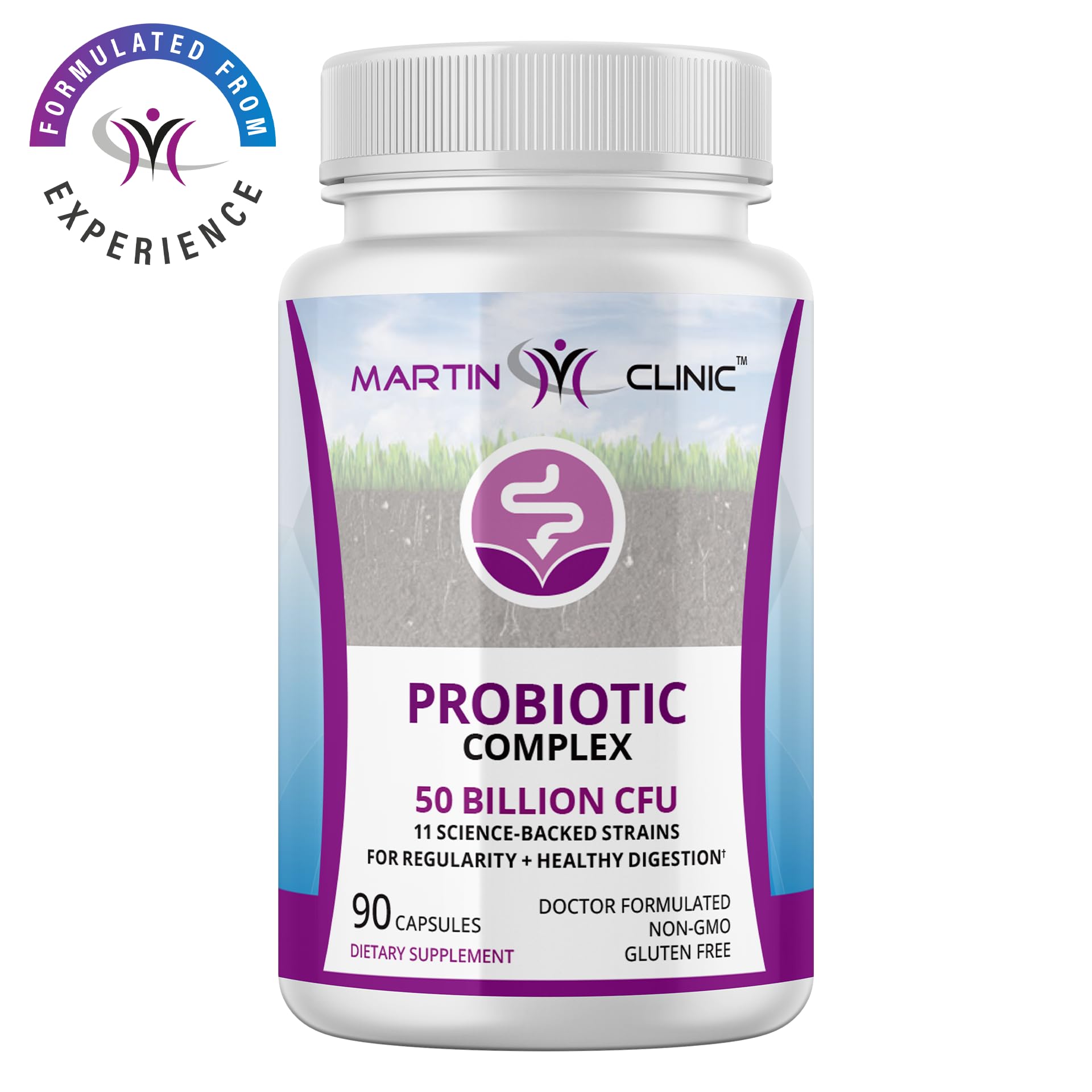 martin clinic Probiotic for Gut Health & Immune Support — Daily Digestive Balance, Bloating Relief & Better Nutrient Absorption — 60 Capsules martin clinic uk supplements