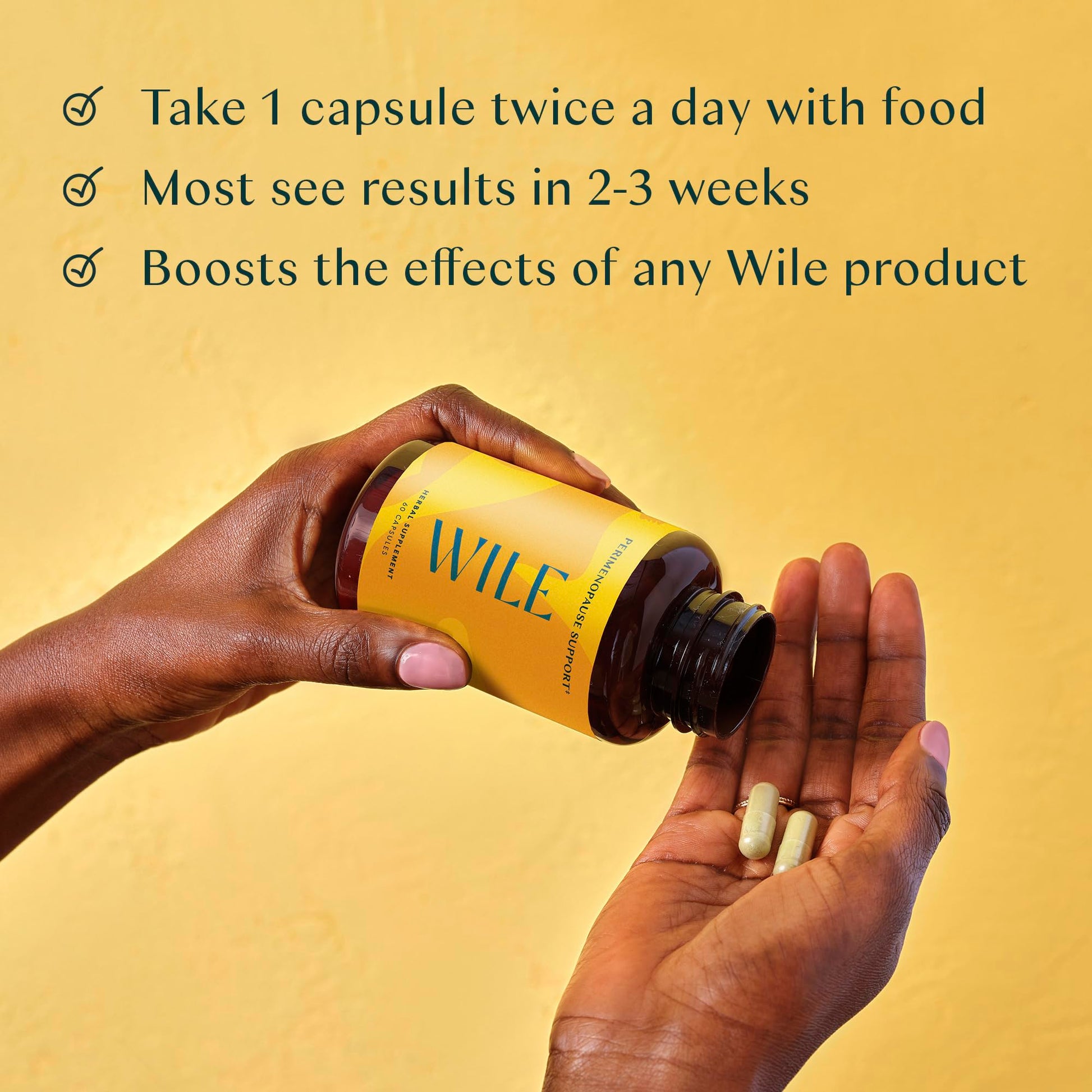 Wile Perimenopause Supplement for Women with Ashwagandha, Kudzu Root, Hops Extract WILE uk supplements