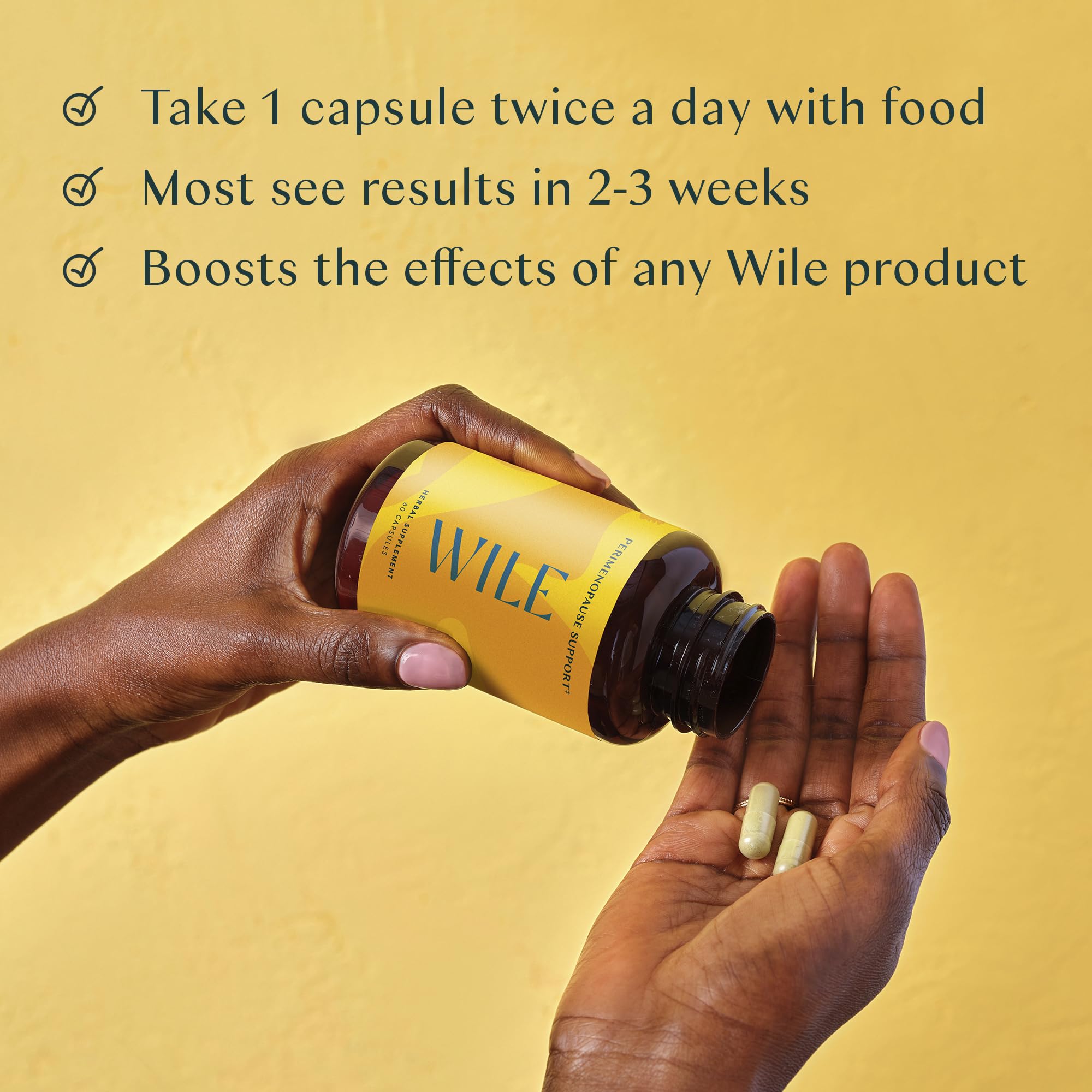 Wile Perimenopause Supplement for Women with Ashwagandha, Kudzu Root, Hops Extract WILE uk supplements