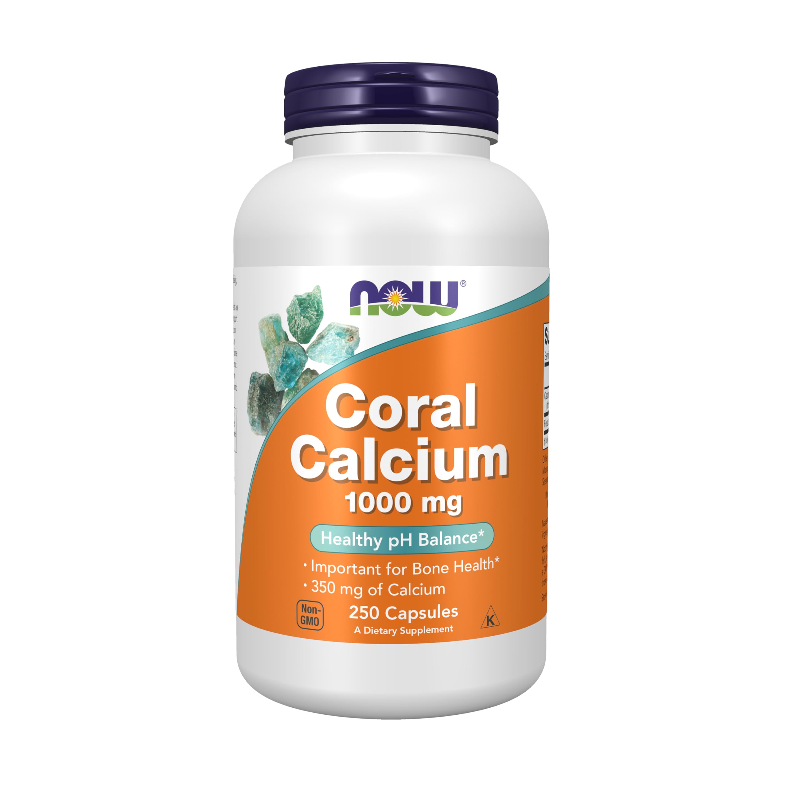 NOW Foods Supplements, Coral Calcium 1,000 mg, Bone Health*, Healthy pH Balance*, 250 Veg Capsules NOW Foods uk supplements