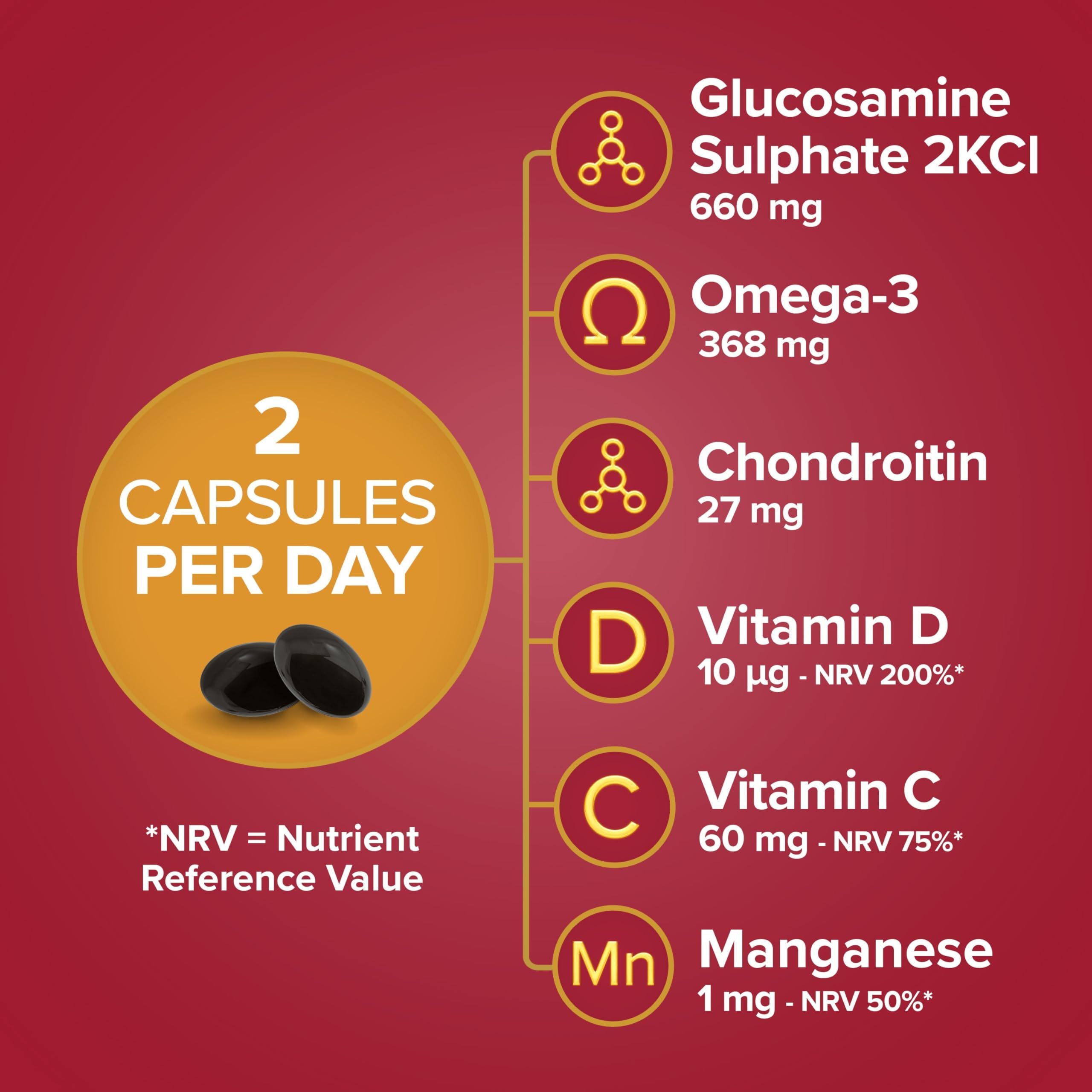 Seven Seas JointCare Active, With Glucosamine, Omega-3, Chondroitin, Vitamins C and D Seven Seas uk supplements