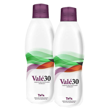TAVA Valé30 - Liquid Multivitamin - 30-Day Supplement with Vitamin A and B Complex for Men, Women, and Family, Daily Boost Drink - 2 Bottles TAVA uk supplements