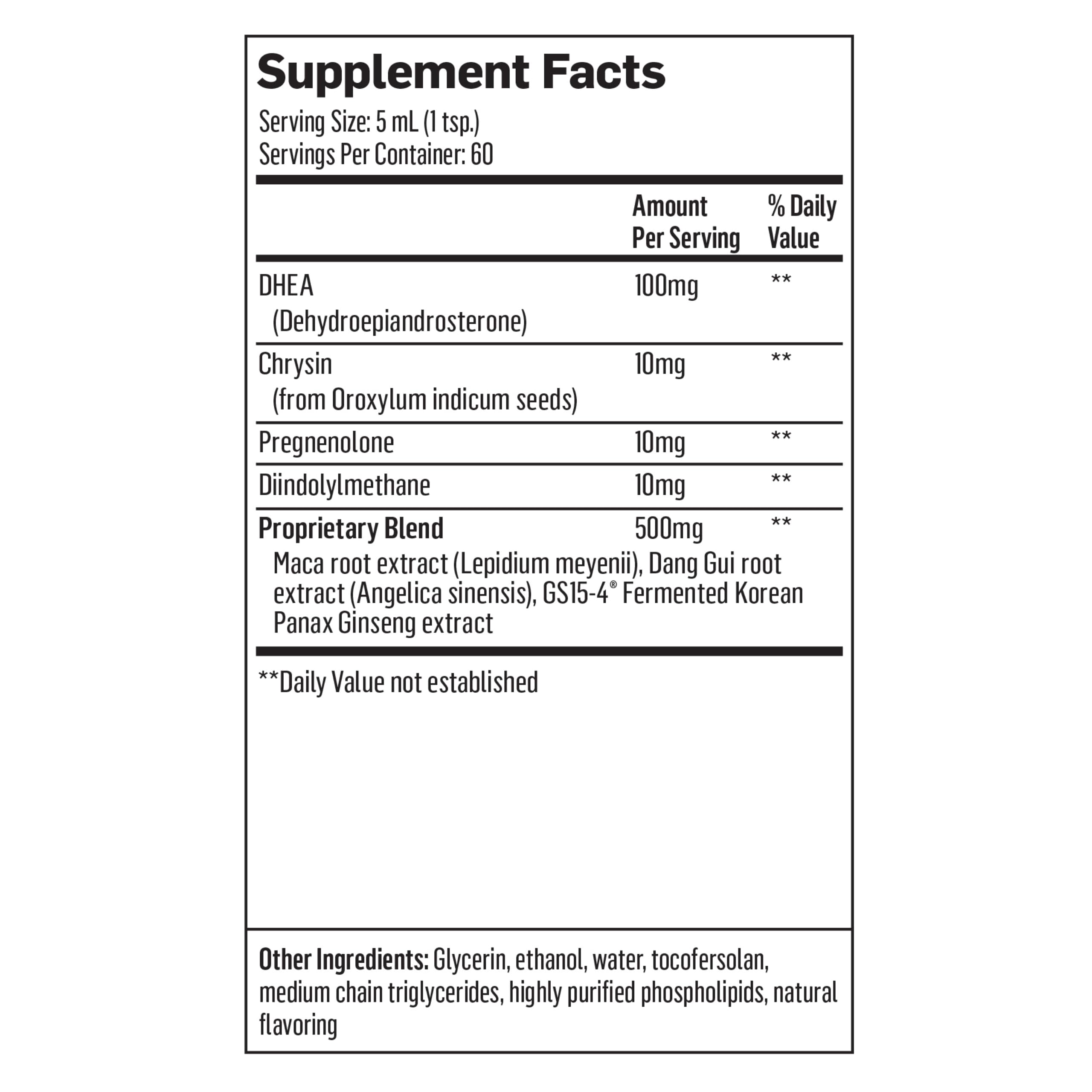 Quicksilver Scientific Nanoformulated Liquid DHEA+ Female Tonic - Micronized DHEA, Pregnenolone, DIM, Chrysin + Herbal Extracts for Woman - Menopause + Perimenopause Support (10.14oz / 300ml) Quicksilver Scientific uk supplements