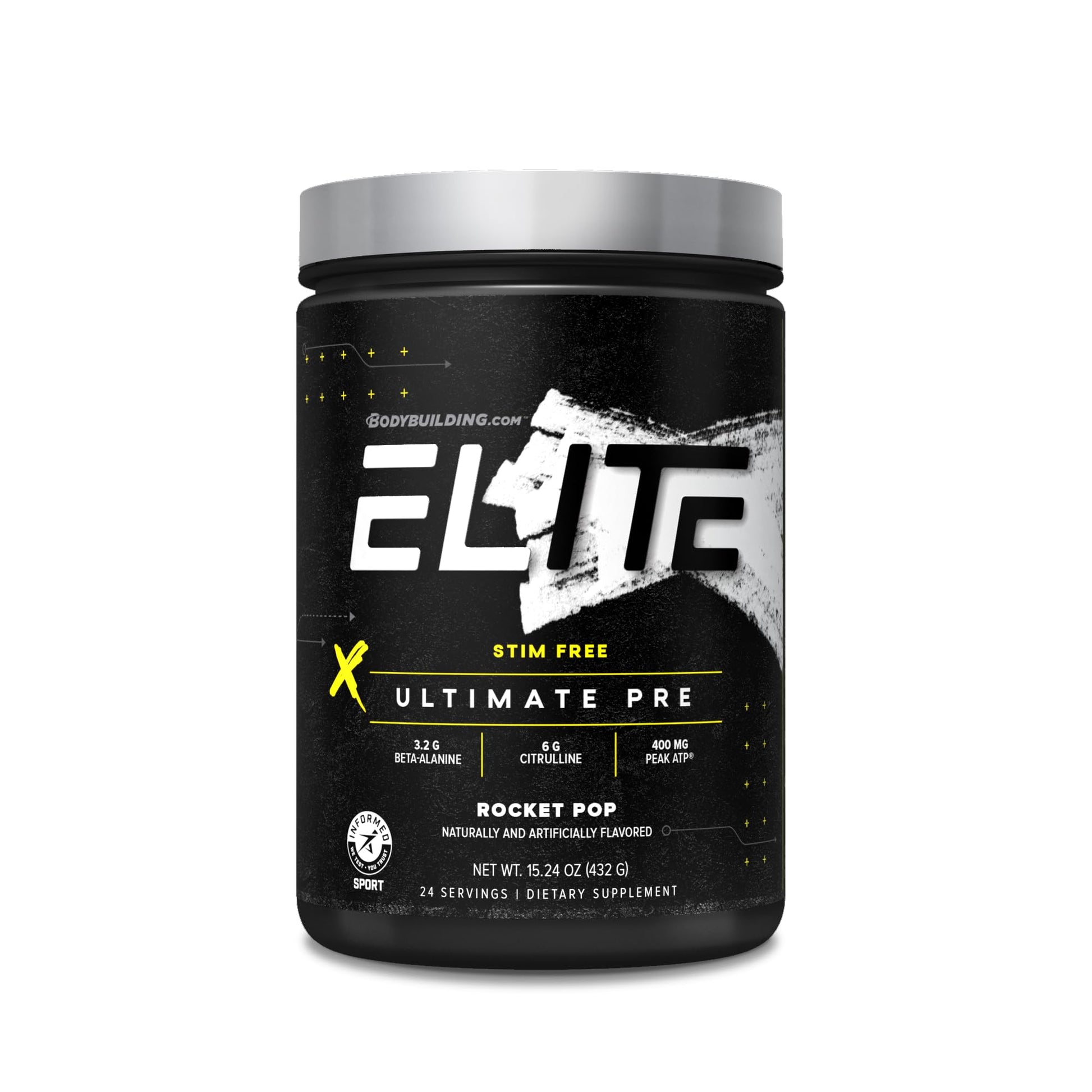 B BODYBUILDING.COM Elite Ultimate PRE Stim Free Rocket Pop B BODYBUILDING.COM uk supplements