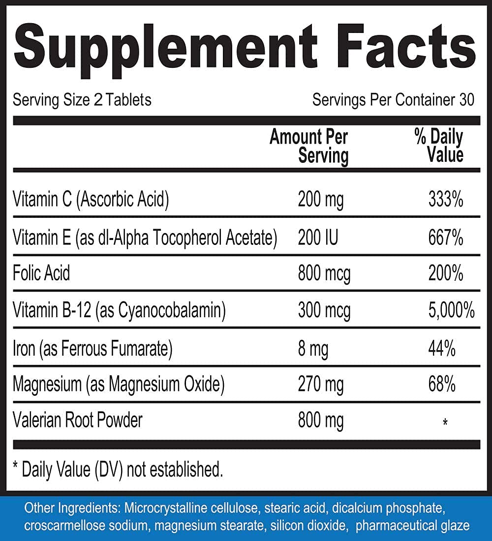 Calm Legs Natural for Natural Itching, Crawling, Tingling and Agitated Leg with Iron, Magnesium, and Valerian Root (60 Tablets)… Calm Legs uk supplements