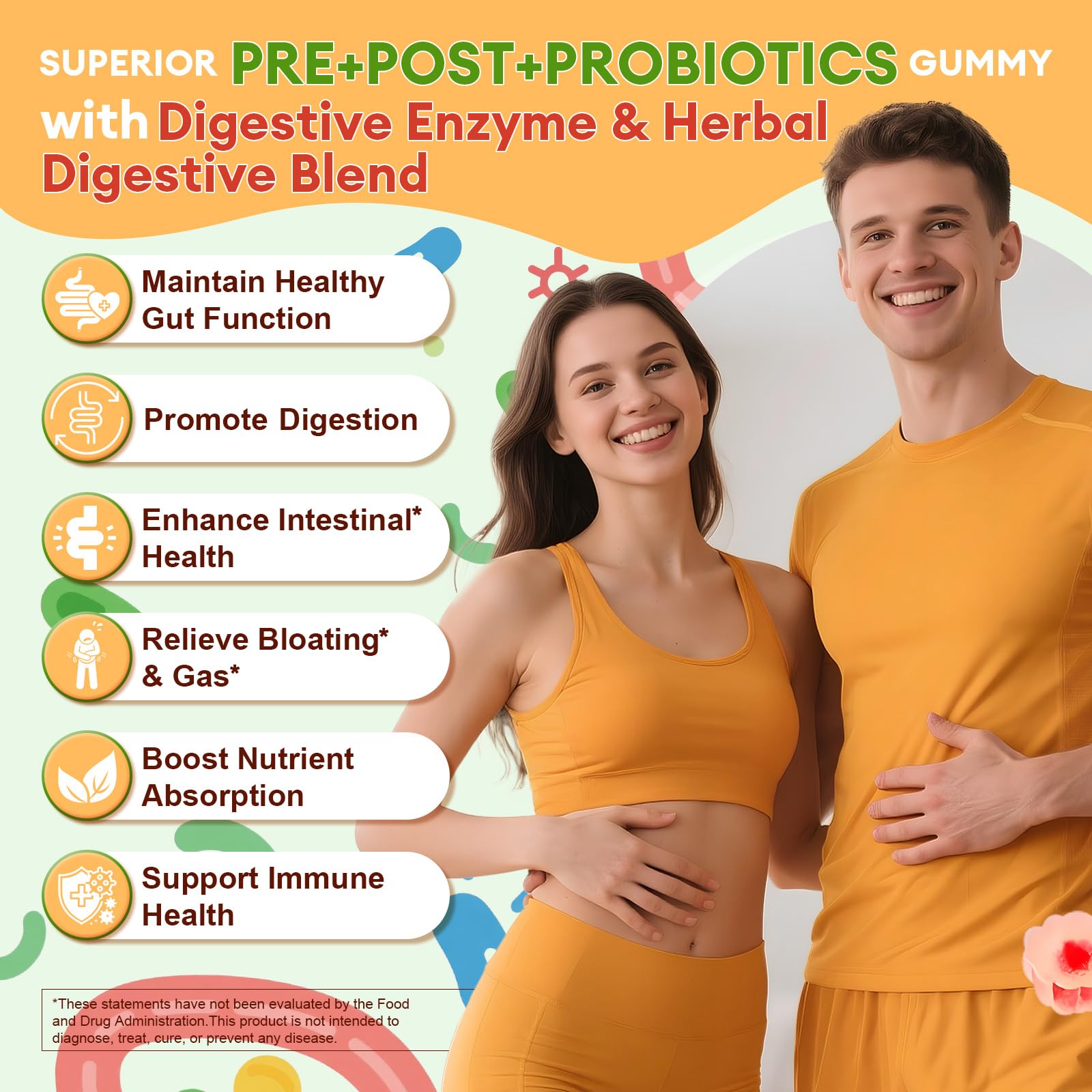 (2 Packs) Totaria Sugar Free 5-in-1 Probiotic Prebiotic Postbiotic Gummy, Probiotics for Women Men with Digestive Enzymes, Peppermint, Complete Immune, Gut & Digestive Support, Vegan Strawberry Flavor Totaria uk supplements