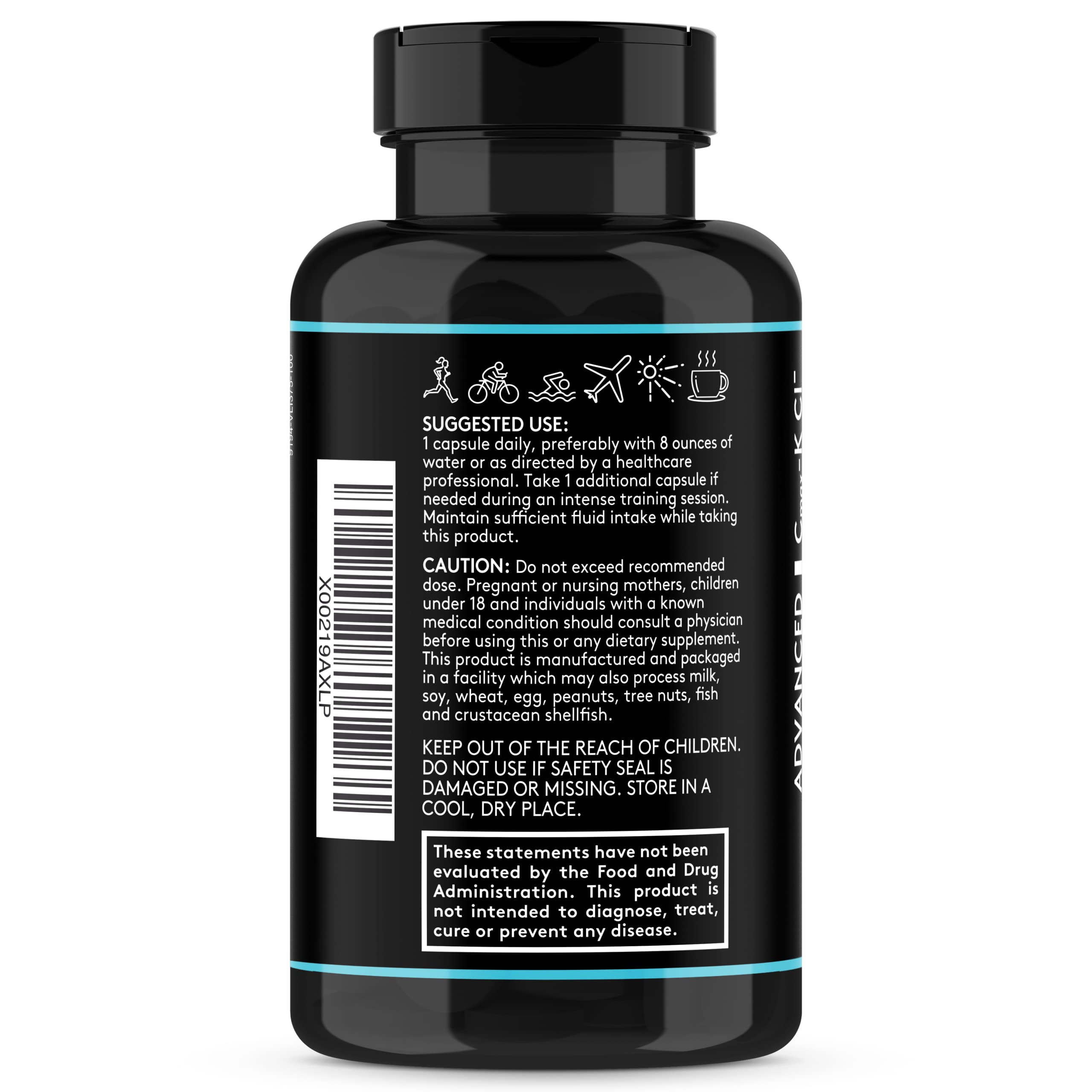 Complete Electrolyte Supplement Pills High Absorption | Cmax Potassium Youth & Tonic uk supplements
