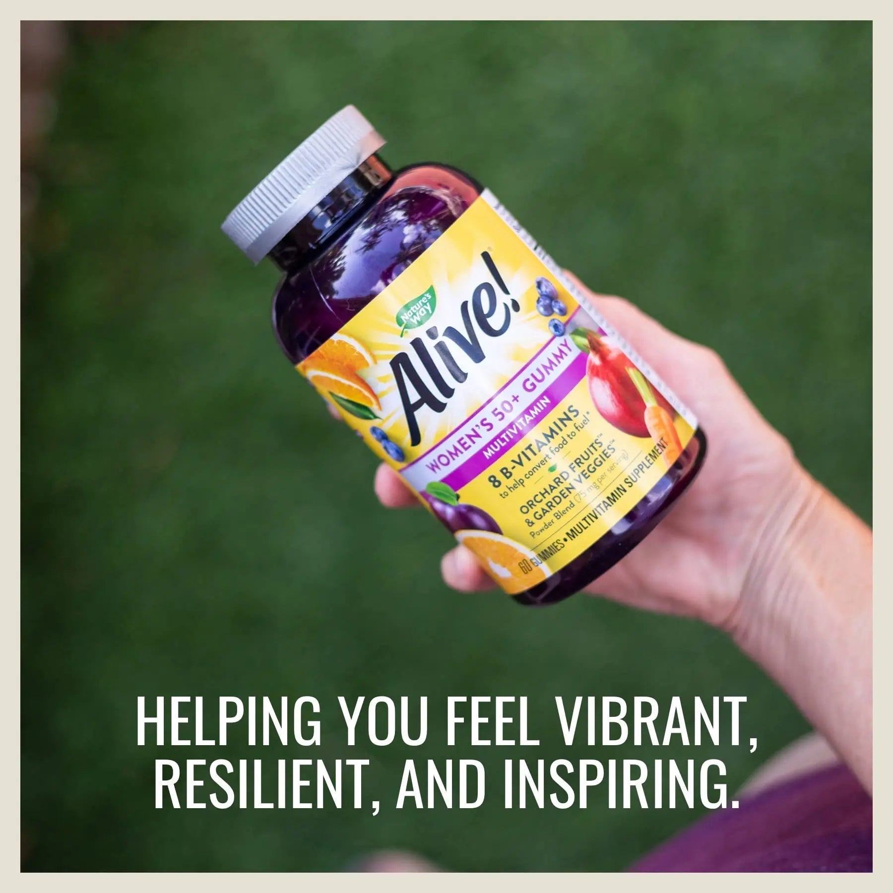 Nature's Way Alive! Women’s and Men’s 50+ Gummy Multivitamins, B-Vitamins, Delicious Flavors Nature's Way uk supplements