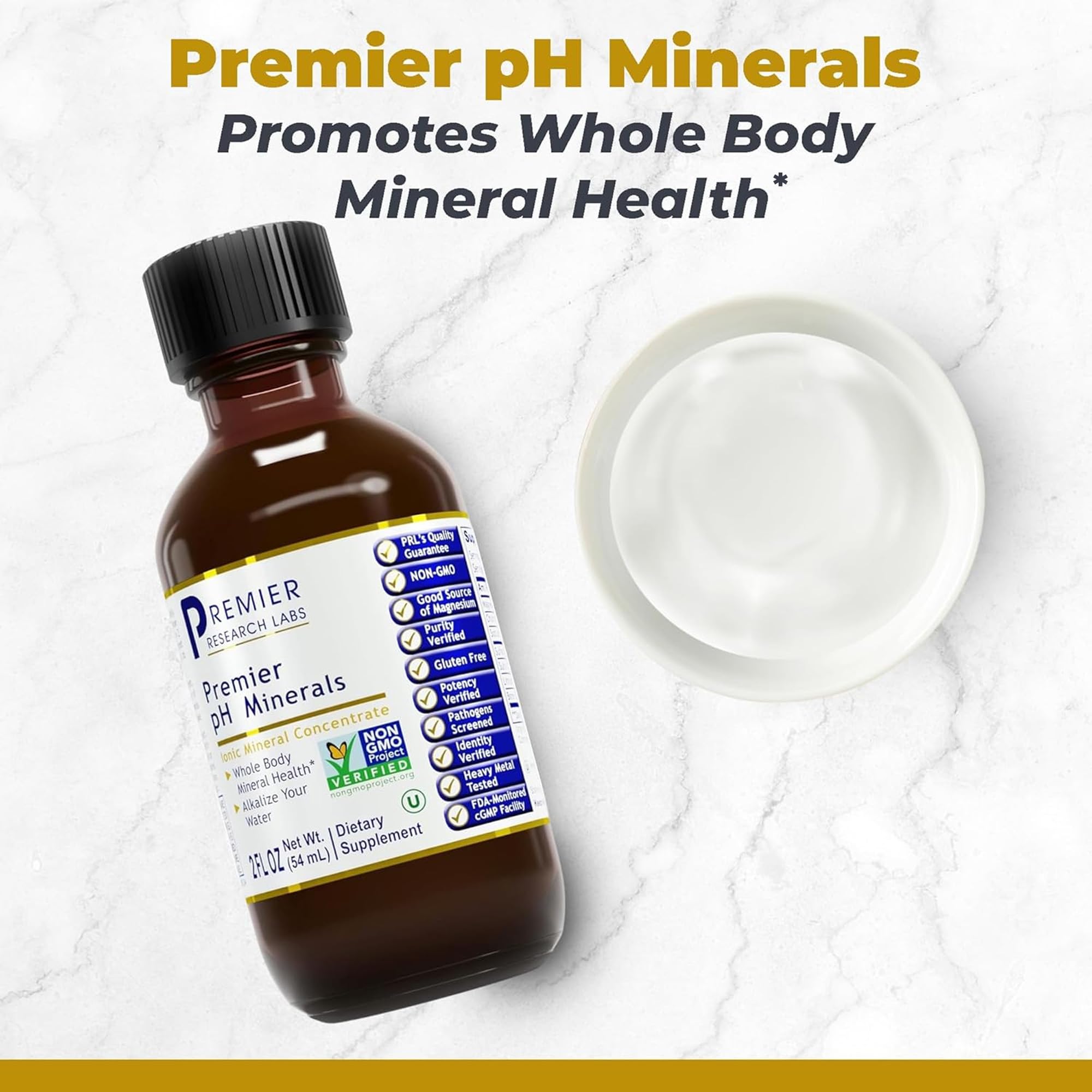 Premier Research Labs Premier Ph Minerals - Trace Minerals, Trace Mineral Drops, Minerals for Water, Magnesium Supplement for Distilled Water, Reverse Osmosis Water, Liquid Concentrate - 2 Fl Oz Premier Research Labs uk supplements