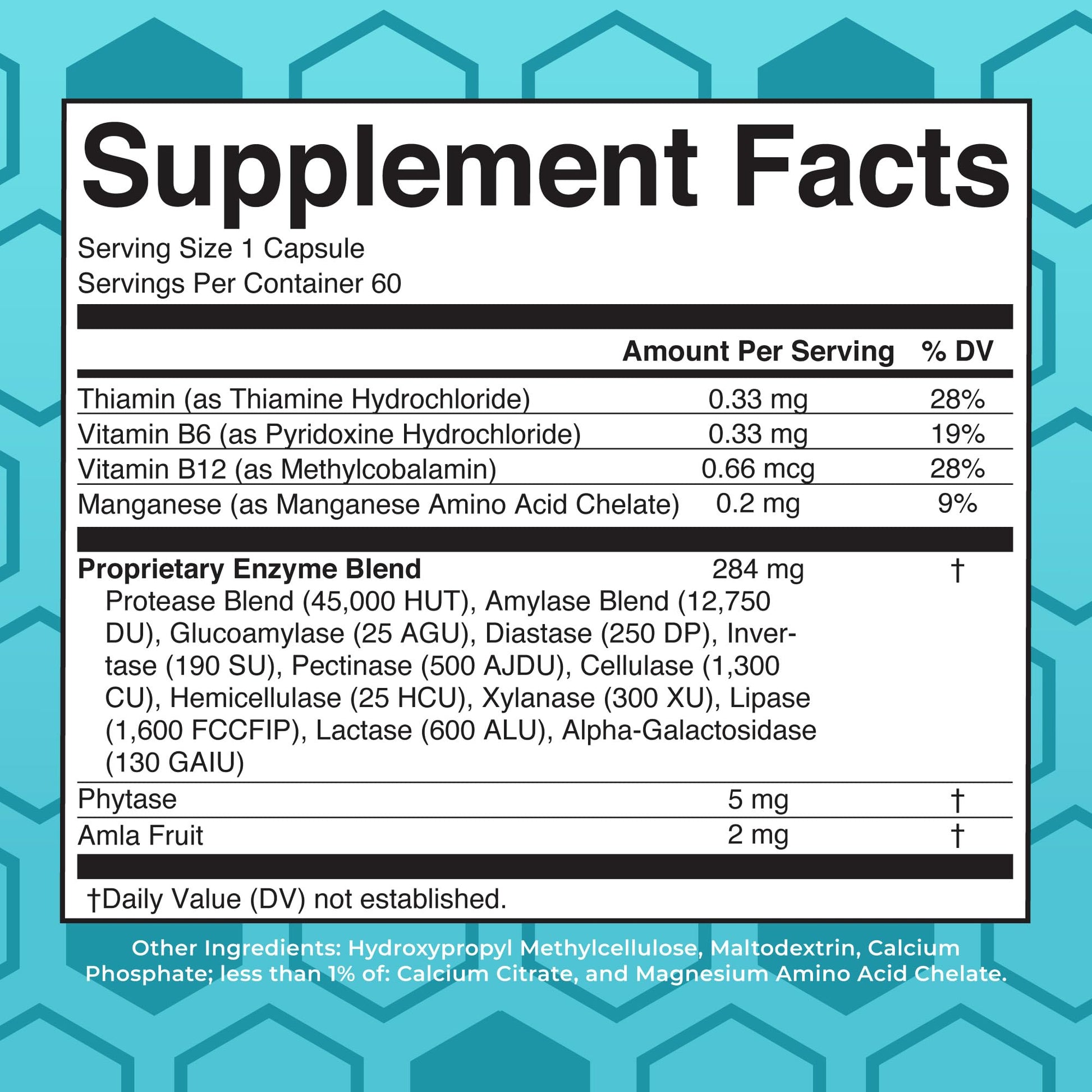 MaryRuth Organics Digestive Enzymes | Up to 2 Month Supply | Vegan Digestive Health Aid and Gut Health Enzyme Complex | Over 12 Enzymes | Vitamins B6 & B12 MARYRUTH'S uk supplements