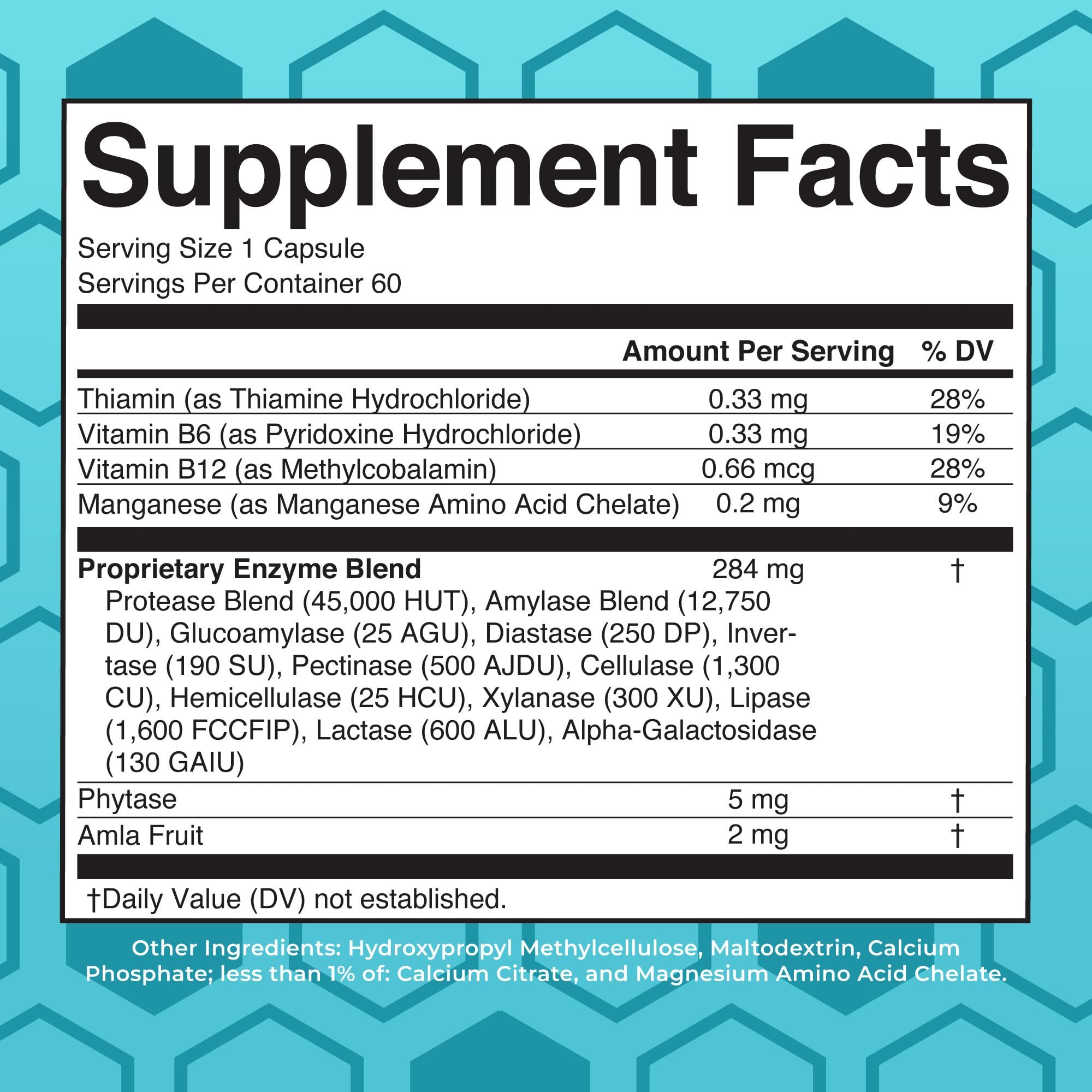 MaryRuth Organics Digestive Enzymes | Up to 2 Month Supply | Vegan Digestive Health Aid and Gut Health Enzyme Complex | Over 12 Enzymes | Vitamins B6 & B12 MARYRUTH'S uk supplements