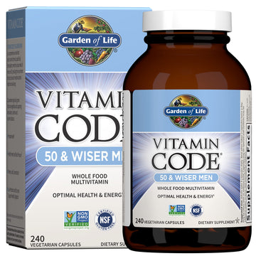 Garden of Life Multivitamin for Men - Vitamin Code 50 & Wiser Men's Raw Whole Food Vitamin Supplement with Probiotics Garden of Life uk supplements