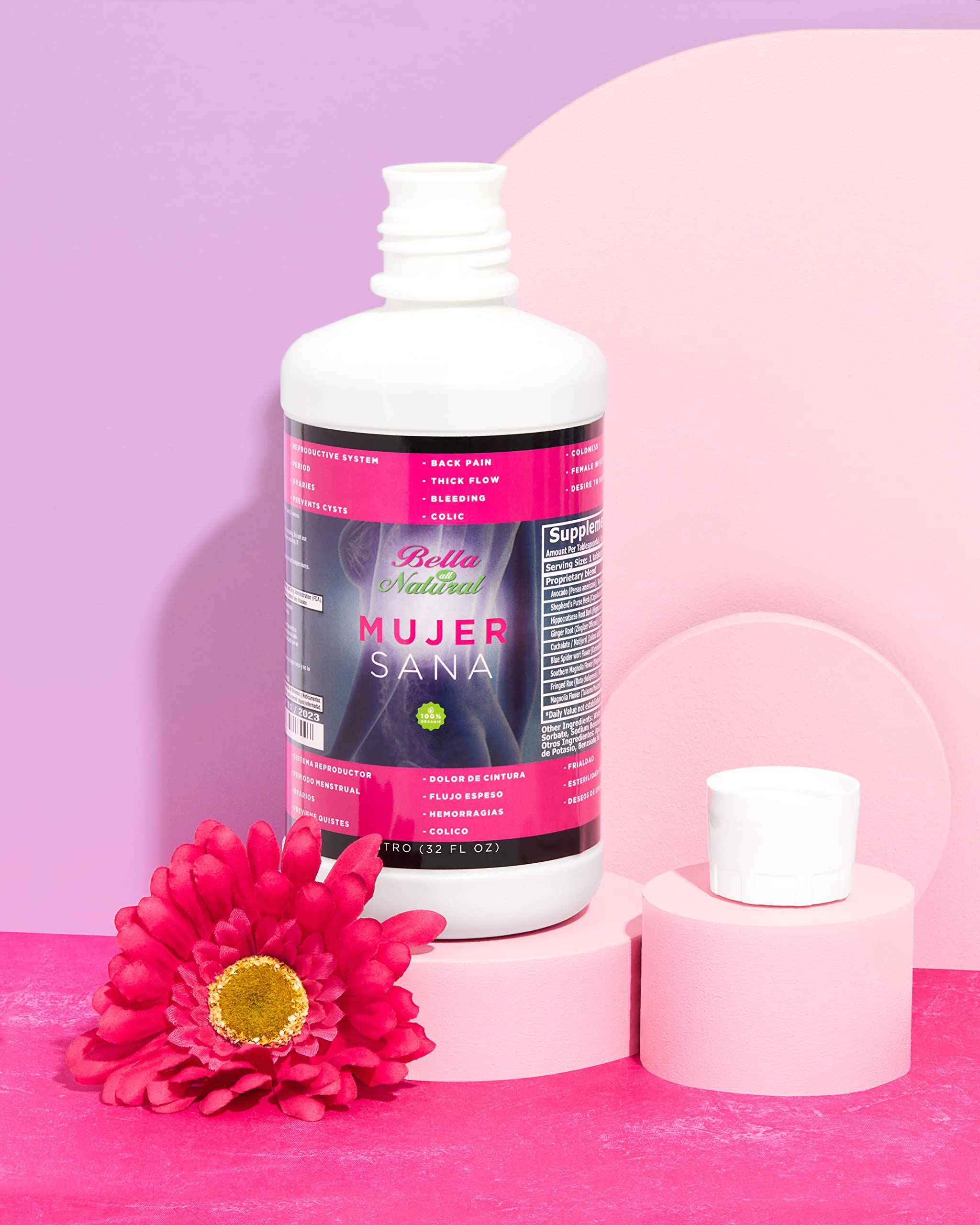 Bella All Natural Mujer Sana Healthy Woman, Hormonal imbalance, PCOS, Period Cramps Bella All Natural uk supplements