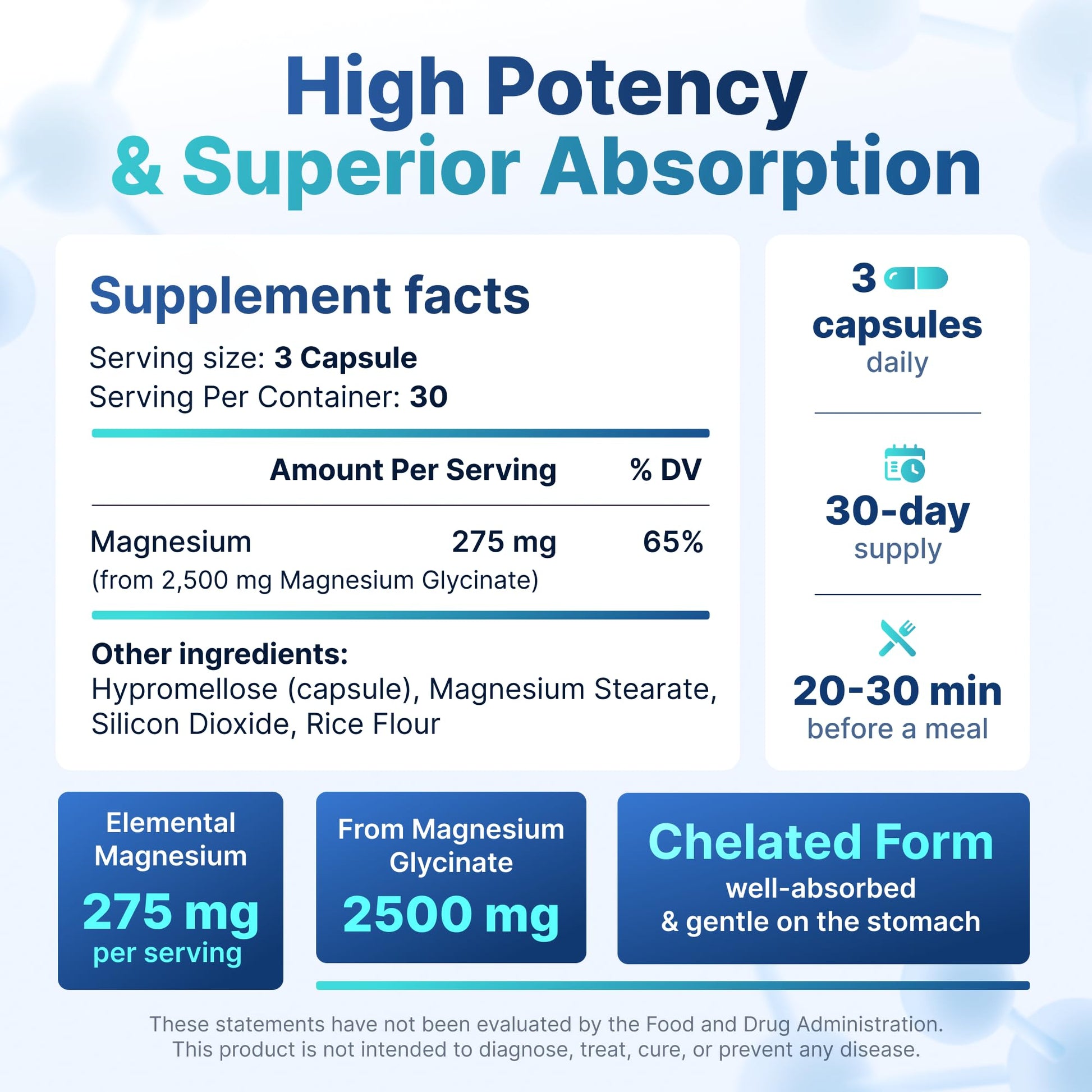Magnesium for Sleep & Recovery – High Potency 2500mg Magnesium Glycinate for Men & Women, Chelated for High Absorption, Supports Deep Rest, Nerve & Muscle Recovery, Made in USA, 1 Month Supply PHYTOCHOICE uk supplements