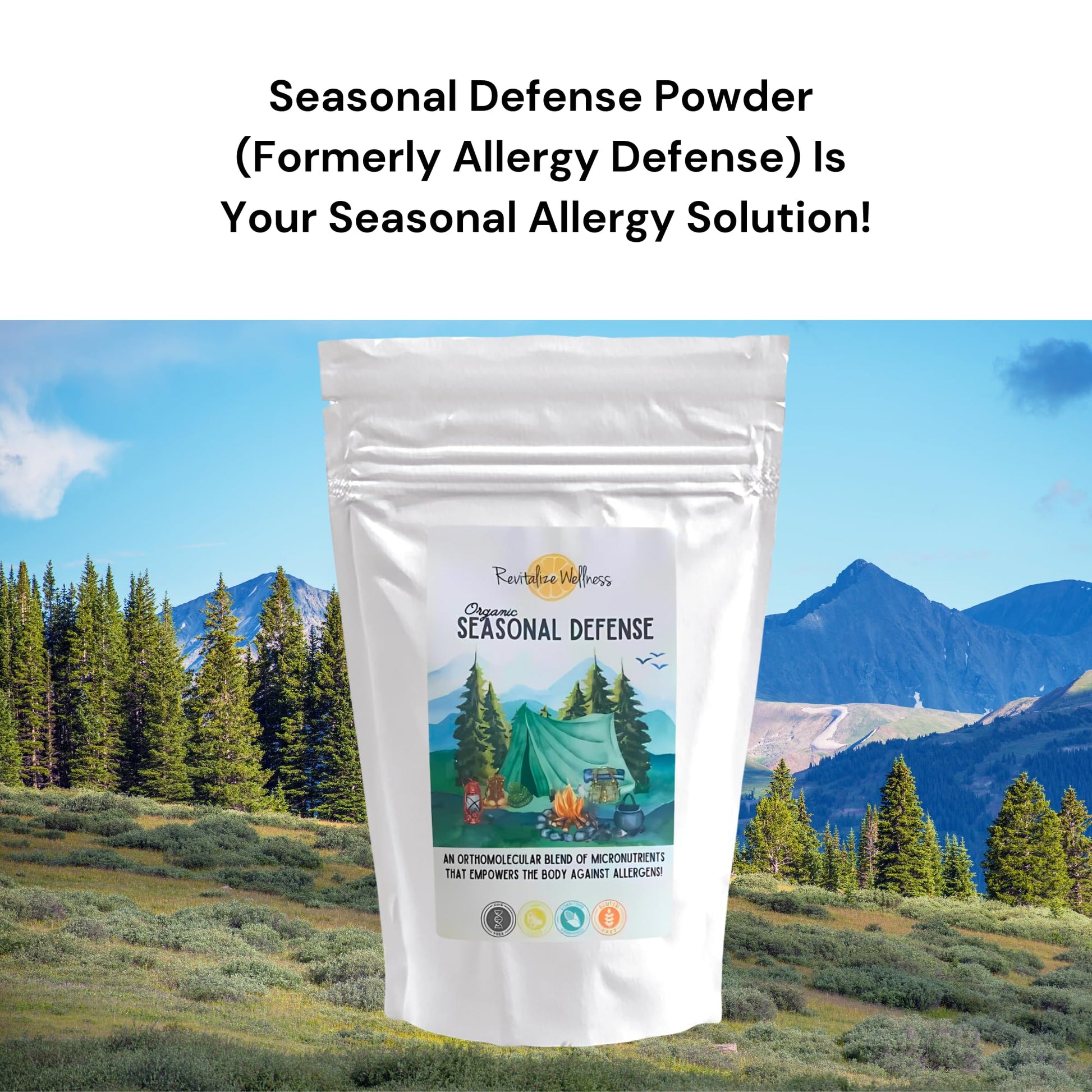 Revitalize Wellness Organic Seasonal Defense Powder Formerly Allergy Defense | Bromelain, Vitamin B3, Vitamin C, Quercetin, and NAC | No Sugar Added | Fruit Punch Flavor | 30 Servings Revitalize Wellness uk supplements